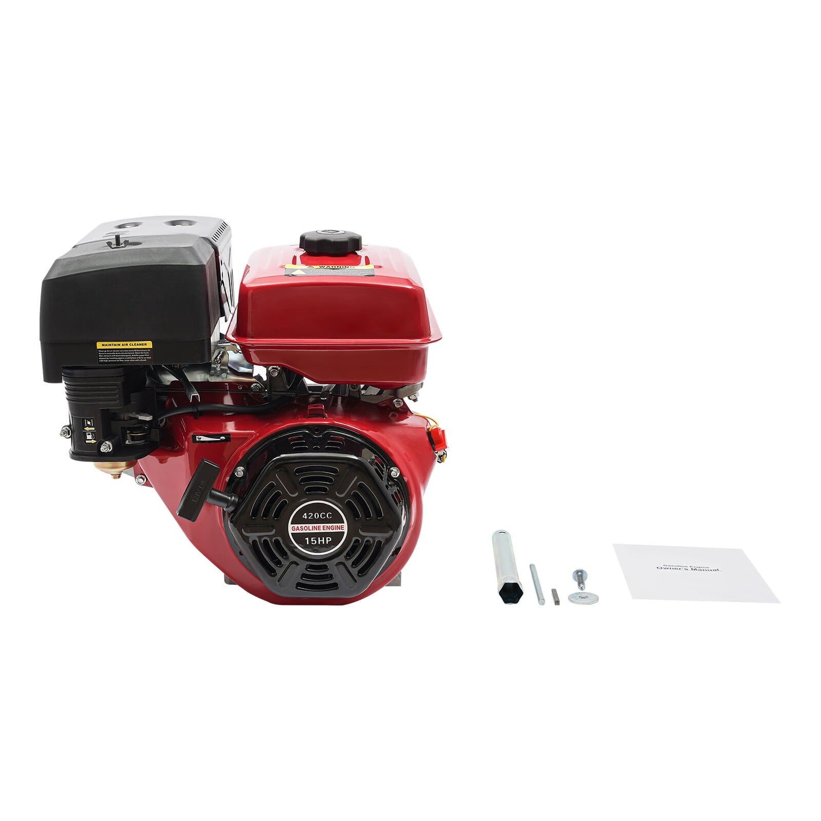 Aiqidi 15HP 4 Stroke Outboard Motor, 420CC GB420 Single Cylinder General Gasoline Fishing Boat Engine+Bracket