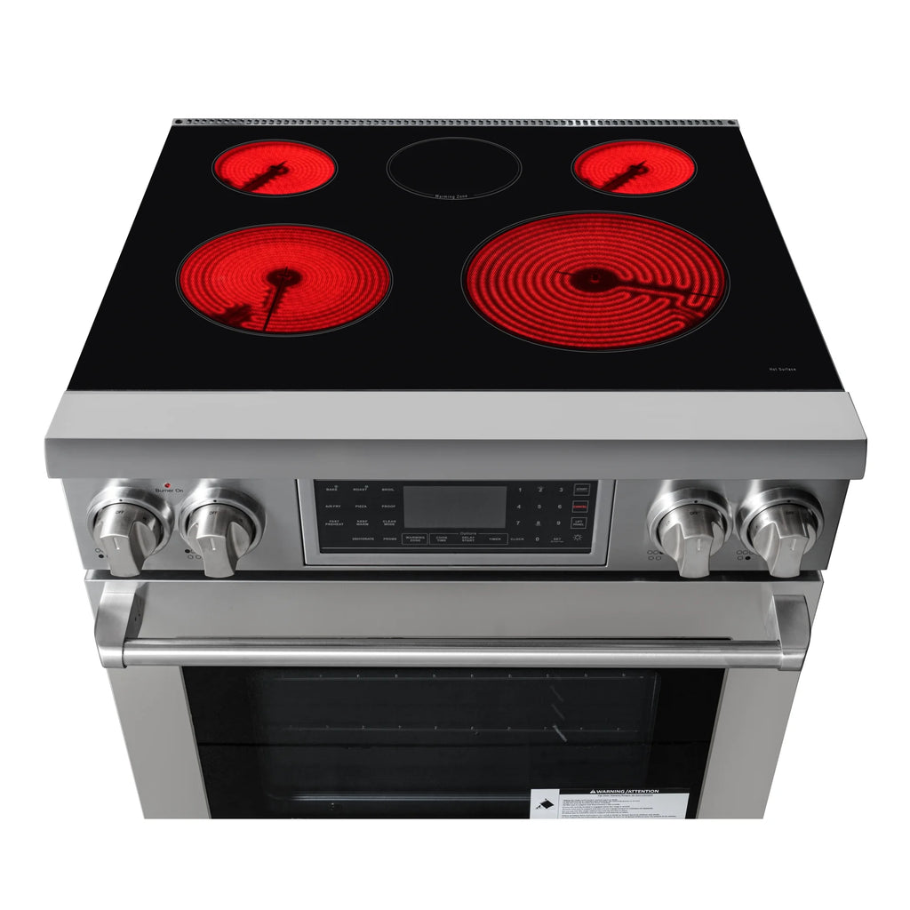 30 Inch Electric Range Professional Range with Tilt Panel Digital controls