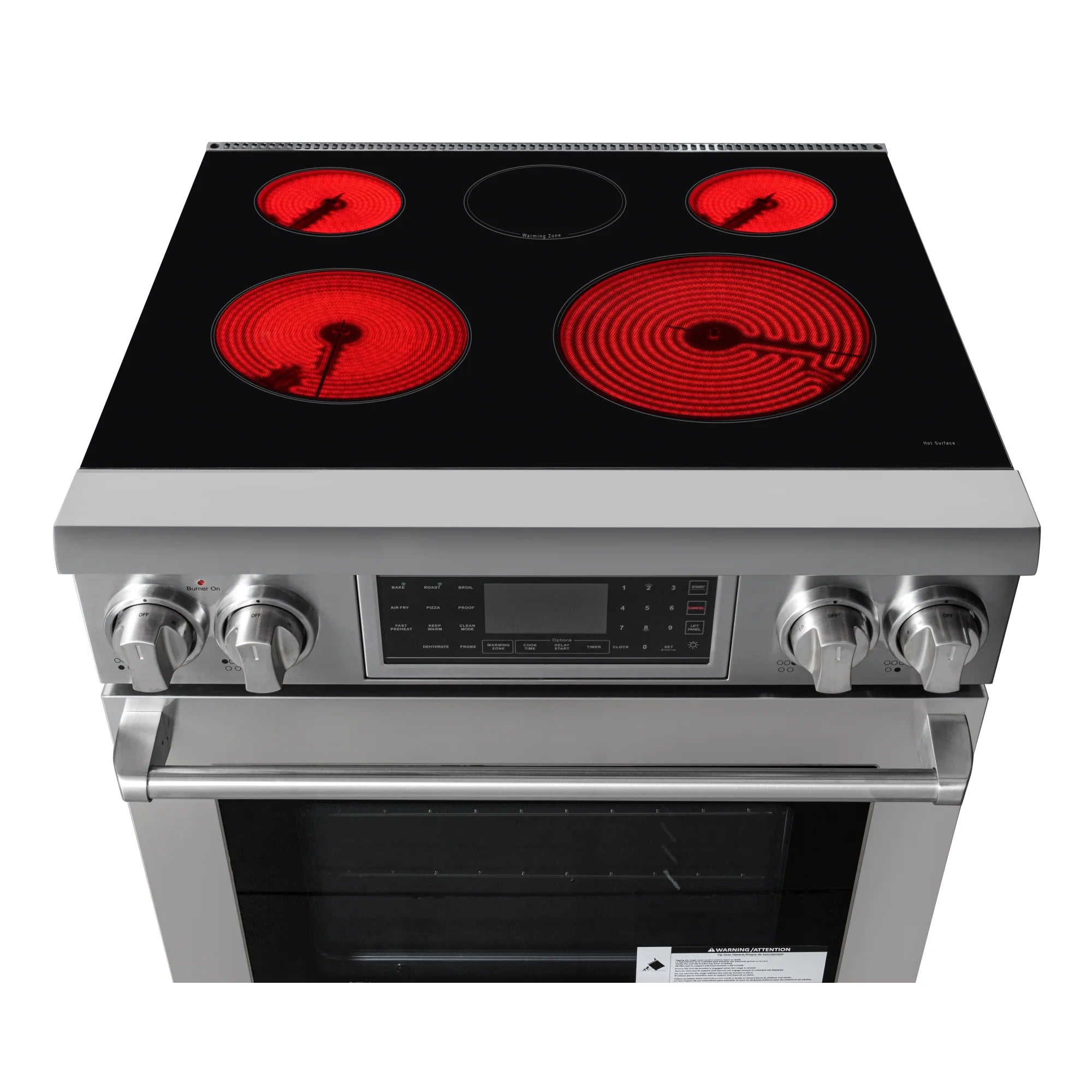 30 Inch Electric Range Professional Range with Tilt Panel Digital controls