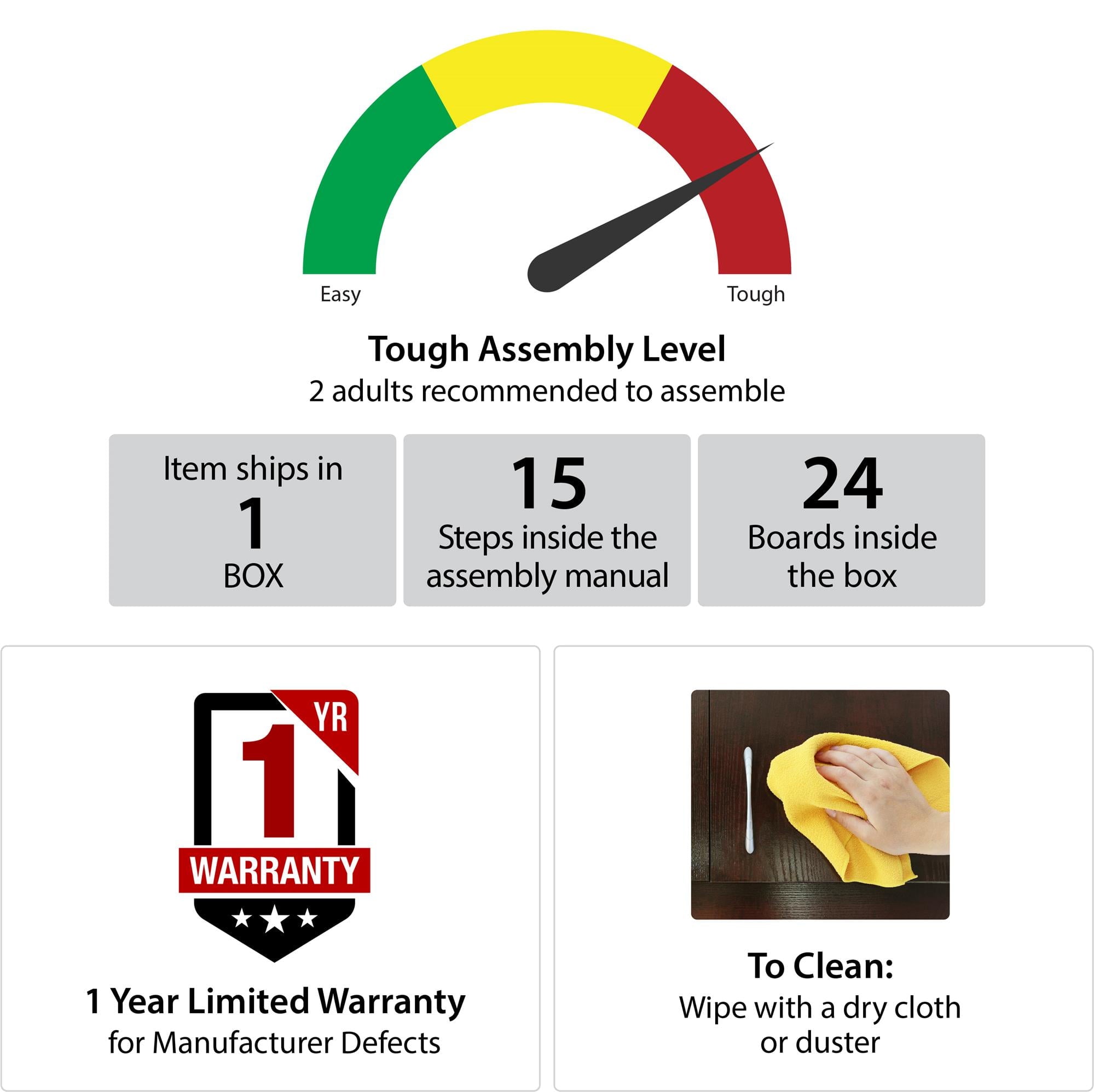 Ameriwood Home Twin Platform Bed with Drawers, Ivory Oak