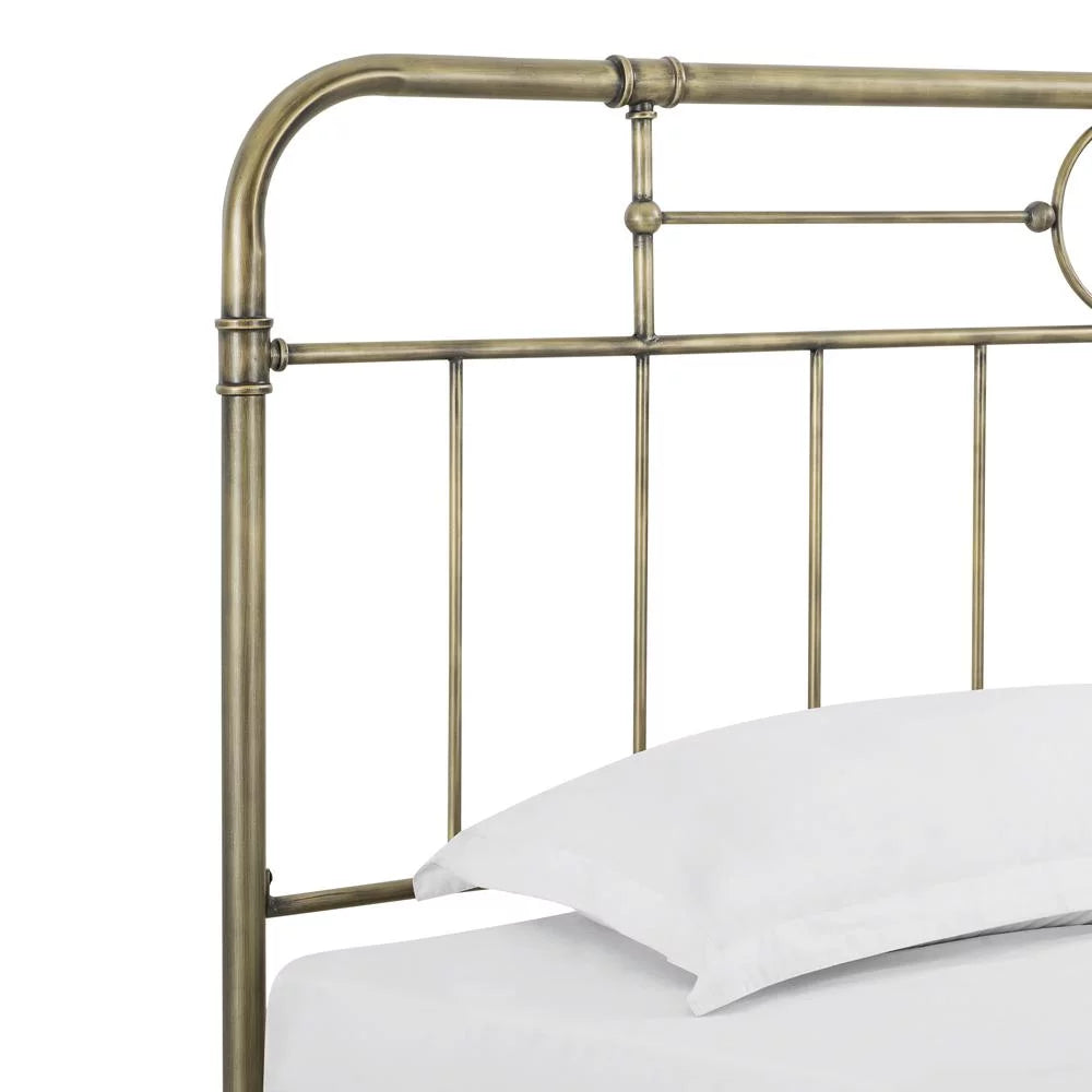 Antiqua Metal Pipe King Size Bed in Bronze