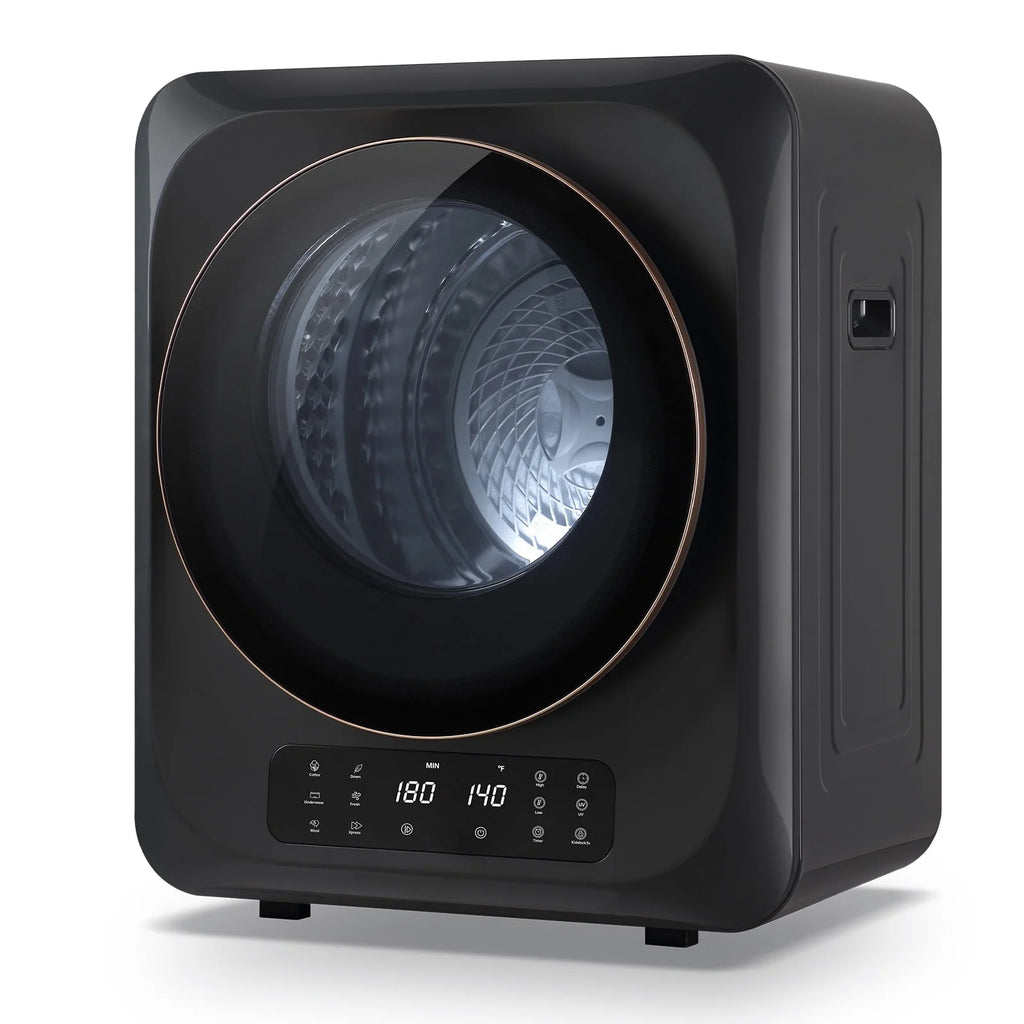 Auertech 850W, 1.6 Cu.ft. Electric Portable Dryer Compact Cloth Dryer, Stainless Steel Tub LCD Panel