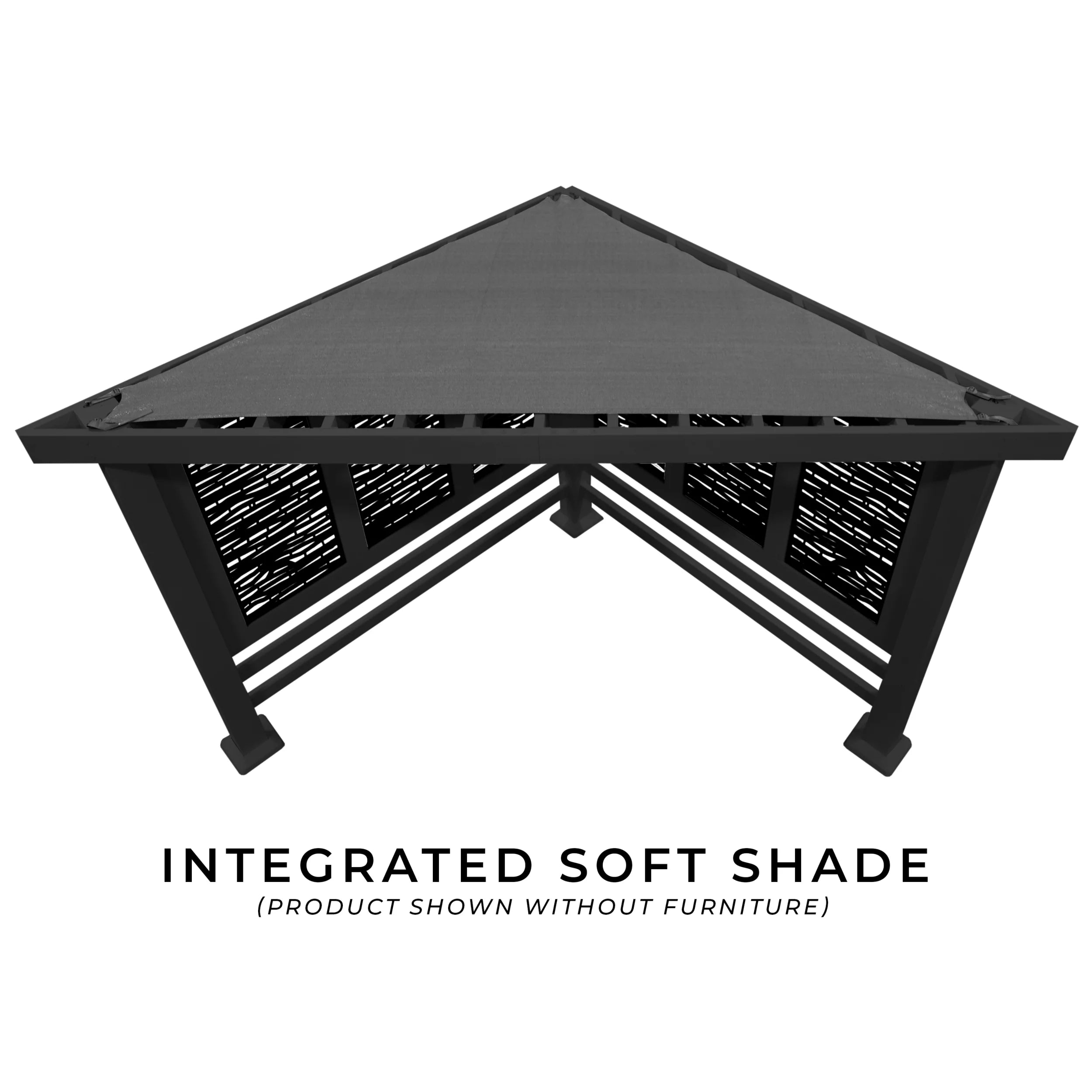 Backyard Discovery Glendale Traditional Pergola with Conversation Seating (Indigo)