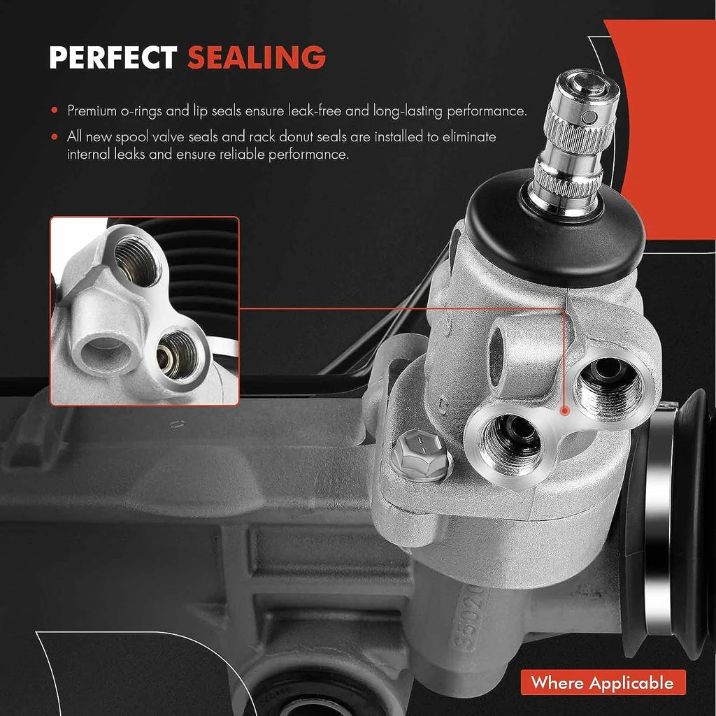 A-Premium Power Steering Rack and Pinion Assembly Compatible with Nissan Altima 2002-2006 with Inner Tie Rods