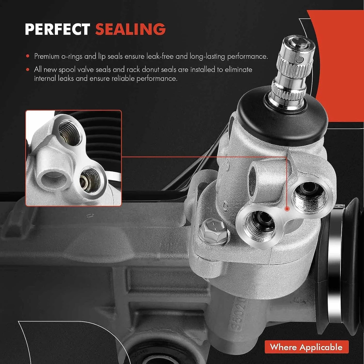 A-Premium Power Steering Rack and Pinion Assembly Compatible with Nissan Altima 2002-2006 with Inner Tie Rods