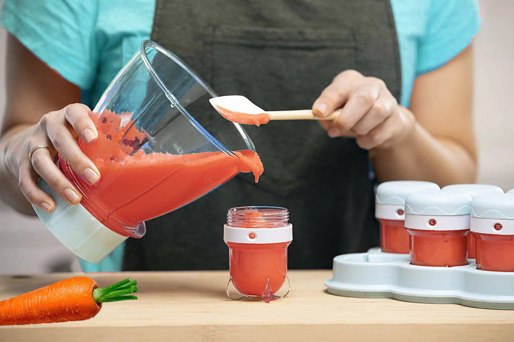 Baby Complete Food-Making System - with 200 watt Motor Base, 32-Oz Batch Bowl & Lid (Blue)