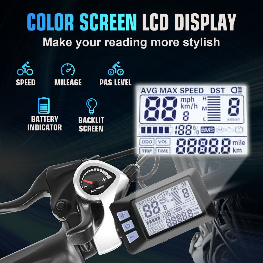 ANCHEER 500W Electric Bike for Adults 27.5" Electric Mountain Bike 3 Hours Fast Charge, Ebike for Adults with 48V 10.4Ah Removable Battery, Color LCD Display UL2849