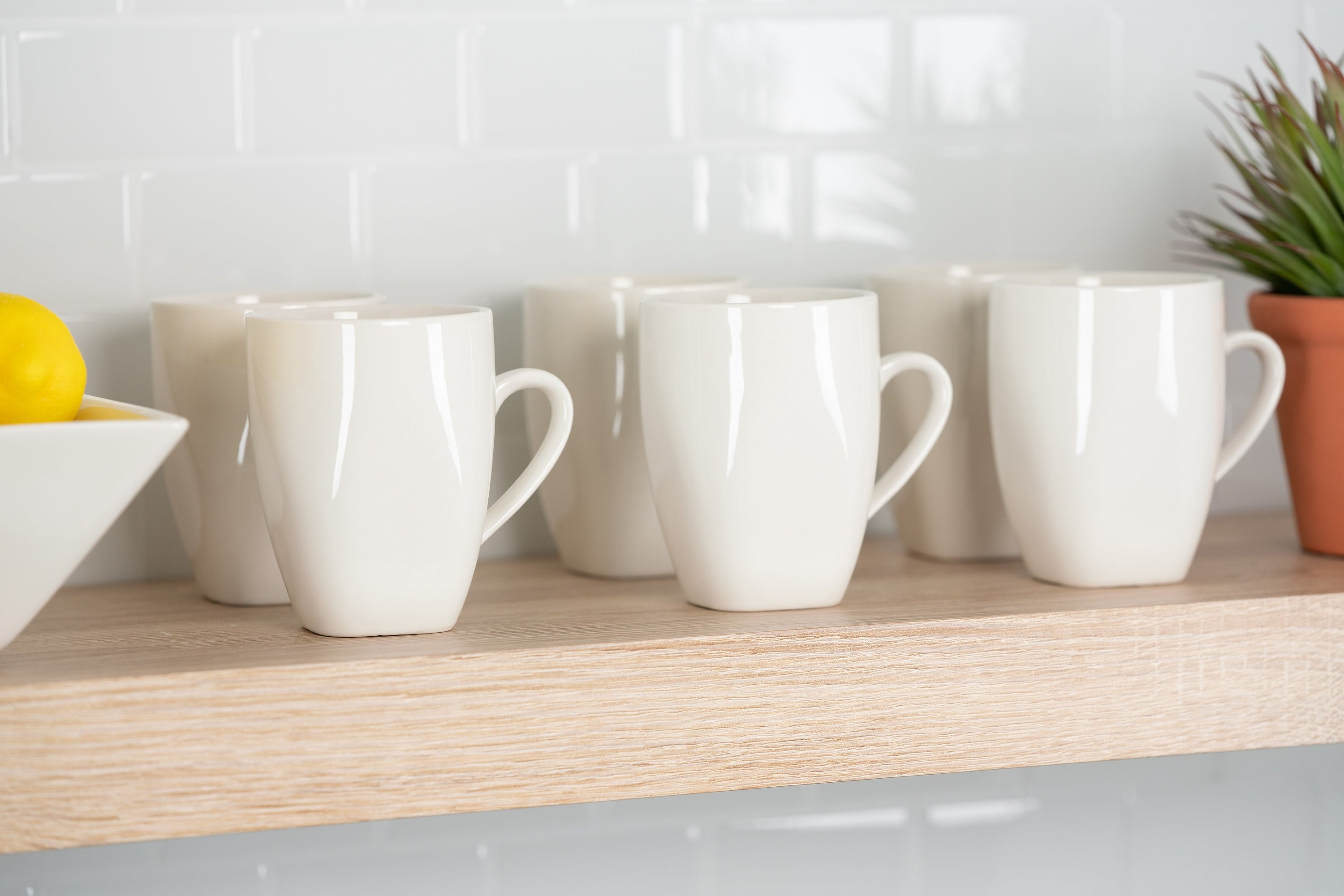 10 Strawberry Street Nova Square 40 Piece Stoneware Dinnerware Set, Gray