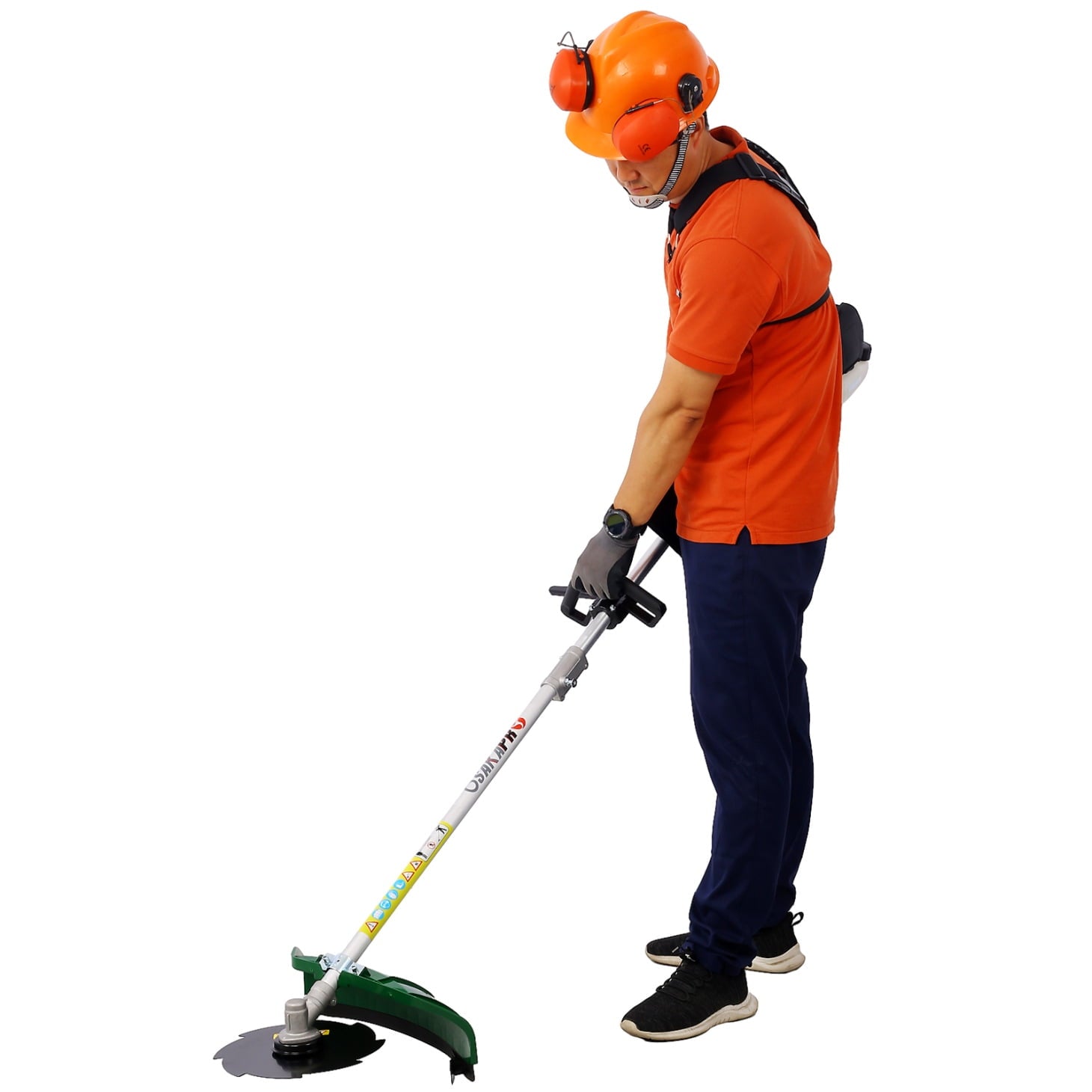 9 in 1 Multi-Functional Trimming Tool, 38CC 4 stroke Garden Tool System with Gas Pole Saw, Hedge Trimmer, Grass Trimmer, and Brush Cutter, Petrol Hedge Trimmer Chainsaw Brush Cutter