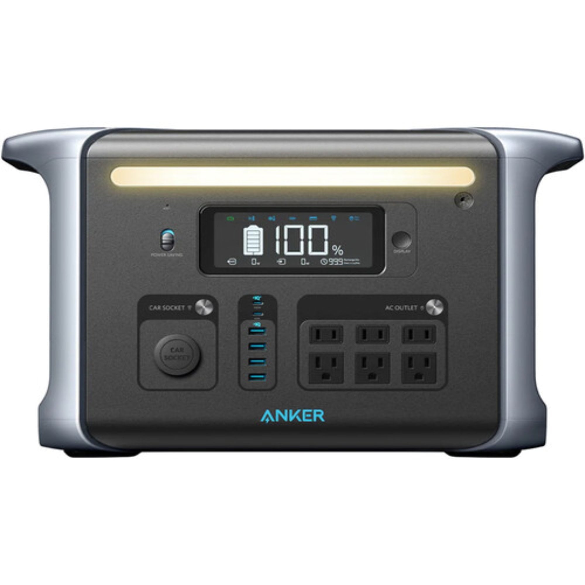 Anker 757 Portable Power Station Powerhouse 1229Wh LiFePO4 Battery, 1500W Solar Generator for Outdoor Camping