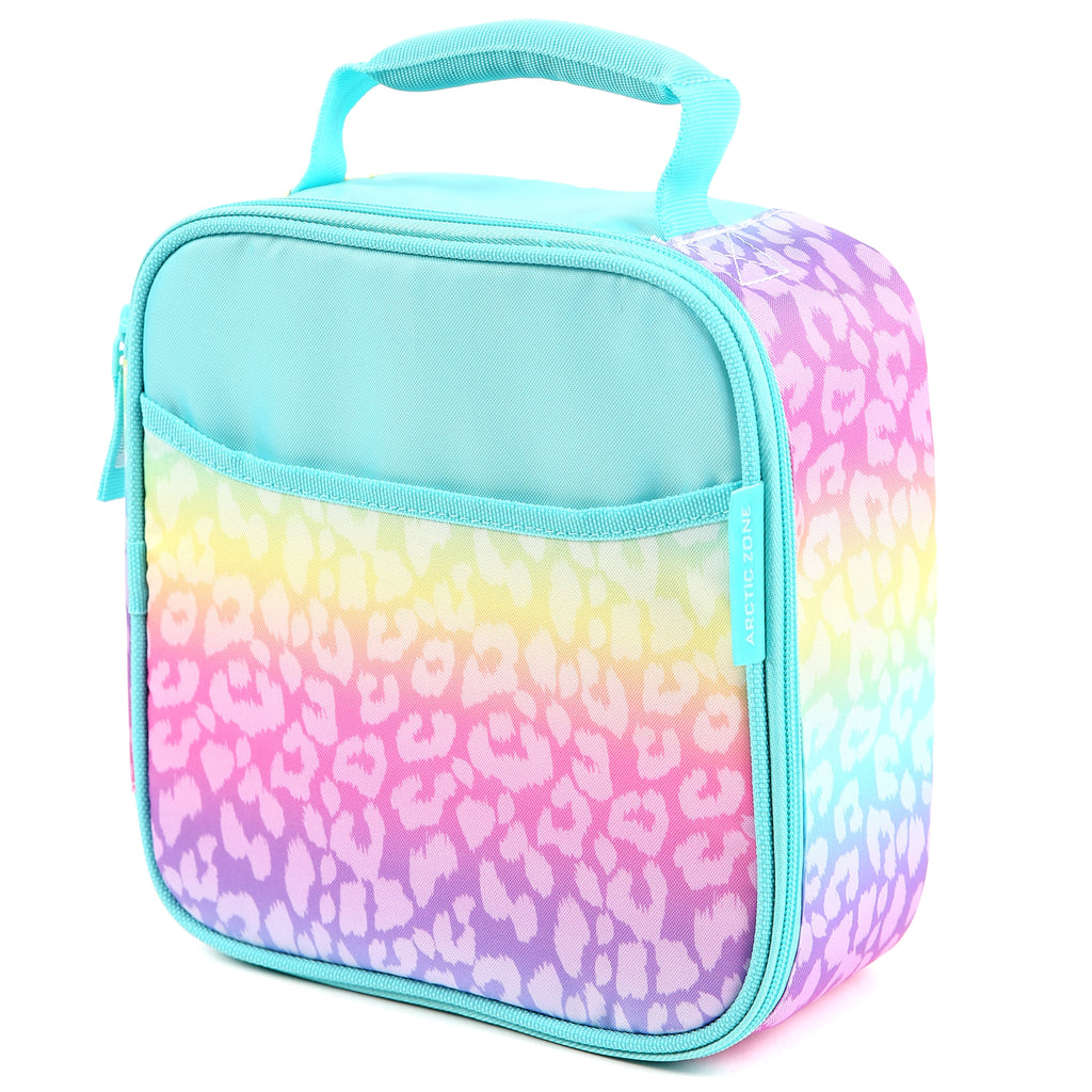 Arctic Zone Upright Reusable Lunch Box Combo with Accessories, Unicorn