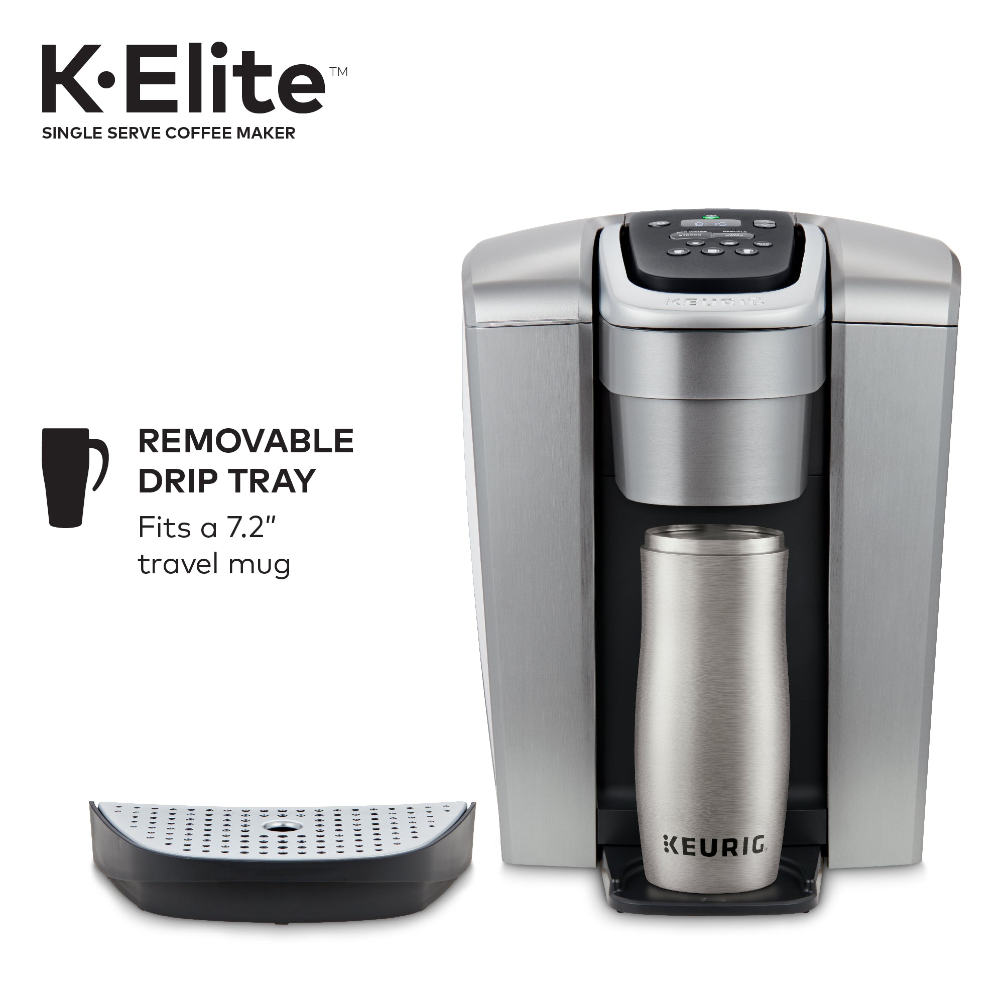 Keurig K-Elite, Single Serve K-Cup Pod Coffee Maker, Brushed Gold