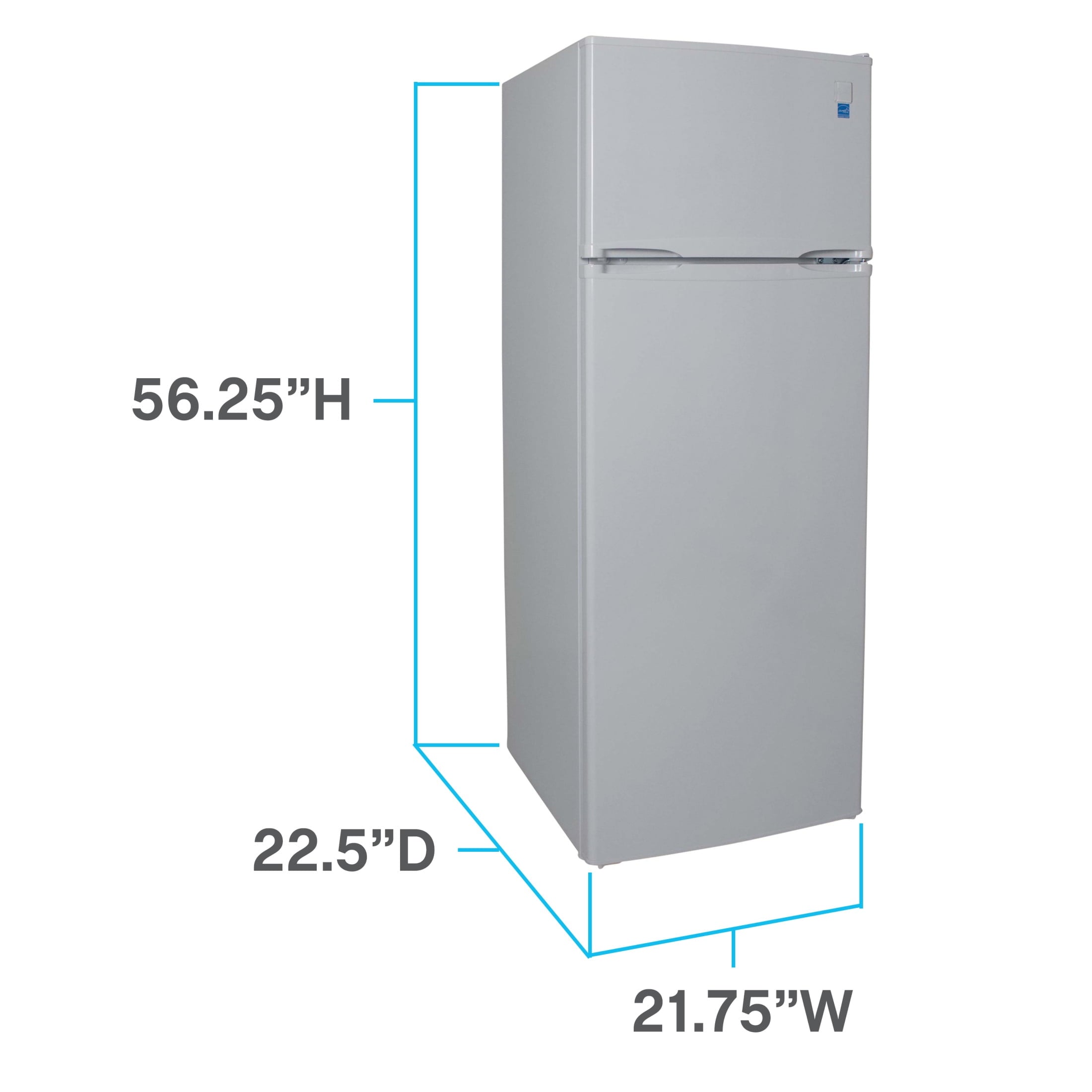 Avanti 22 in. 7.3 Cu. Ft. Top Freezer Refrigerator - White