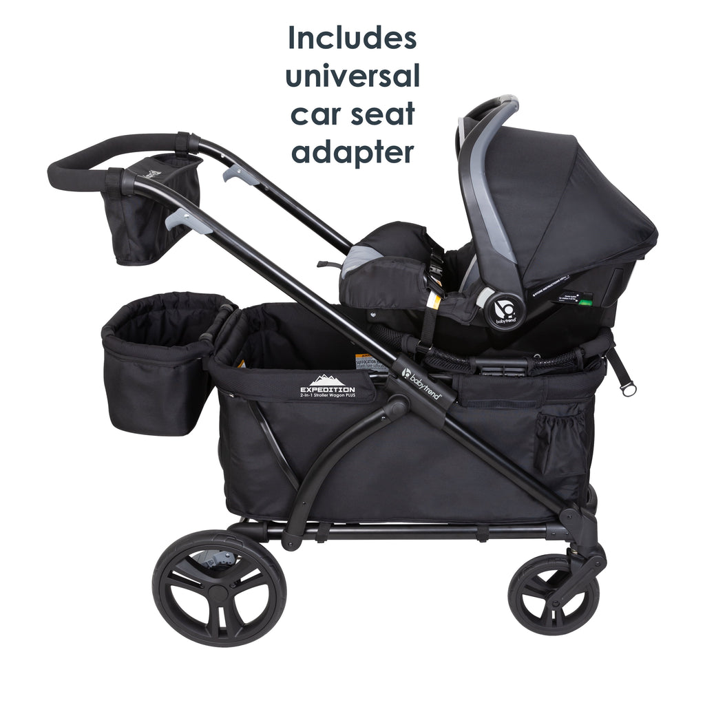 Baby Trend Expedition Wagon Stroller, Solid Print Gray
