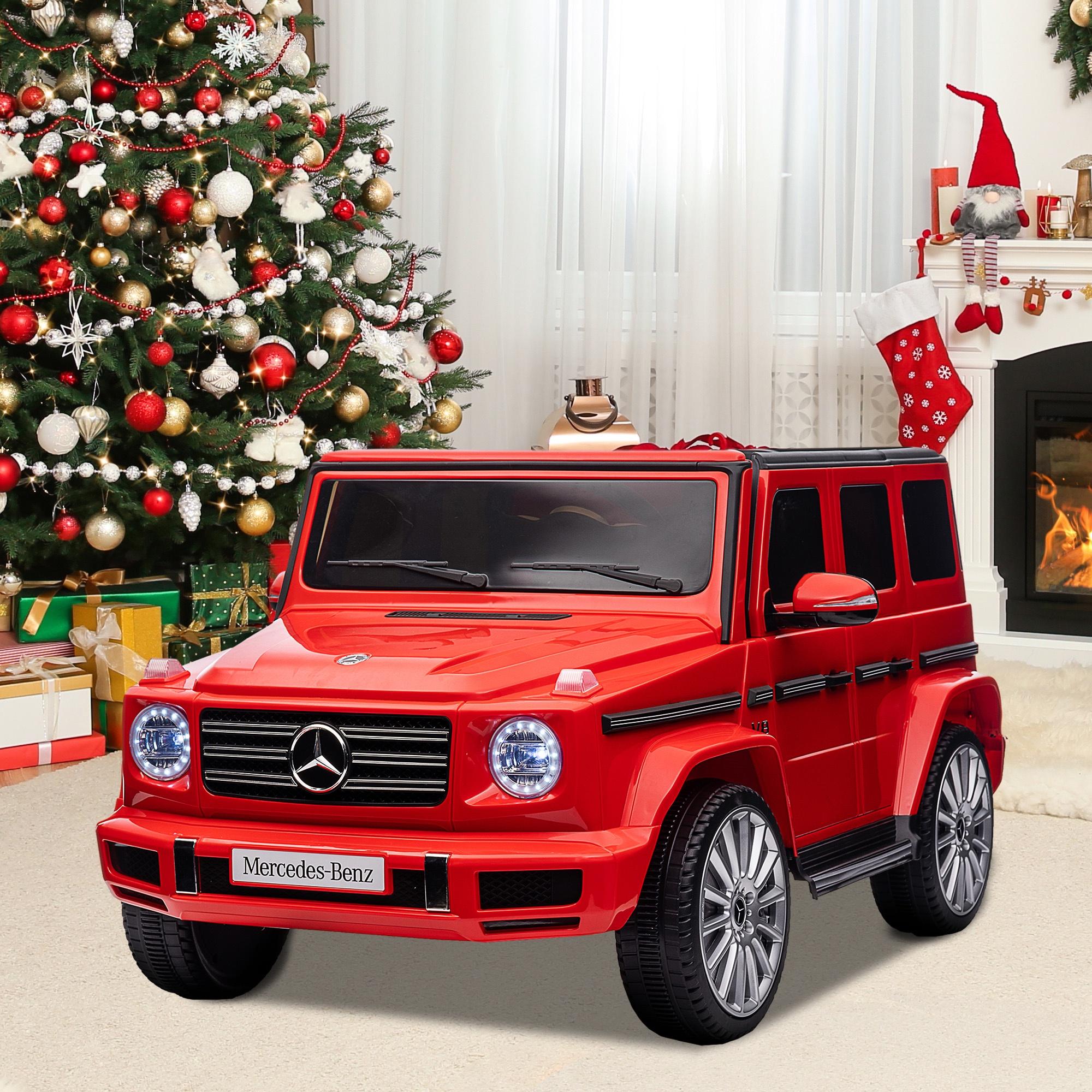 24V Ride on Car with Remote Control for Kids Mercedes Benz Ride on Car Toy for Boys and Girls 3-6 Years Old, Electric Vehicle, Bluetooth, LED Light, White