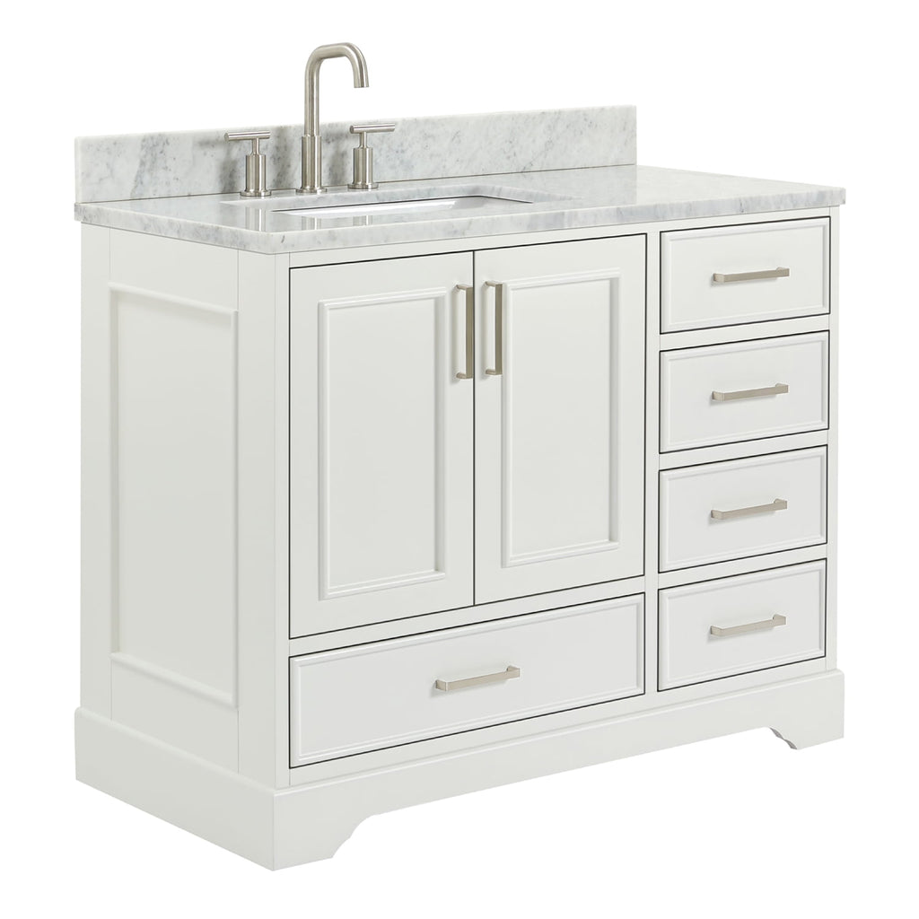 Ariel M043slcw2rvo Stafford 43" Free Standing Single Basin Vanity Set - Grey