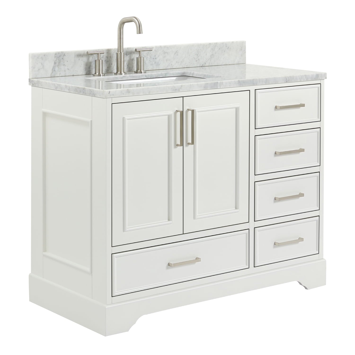 Ariel M043slcw2rvo Stafford 43" Free Standing Single Basin Vanity Set - Grey