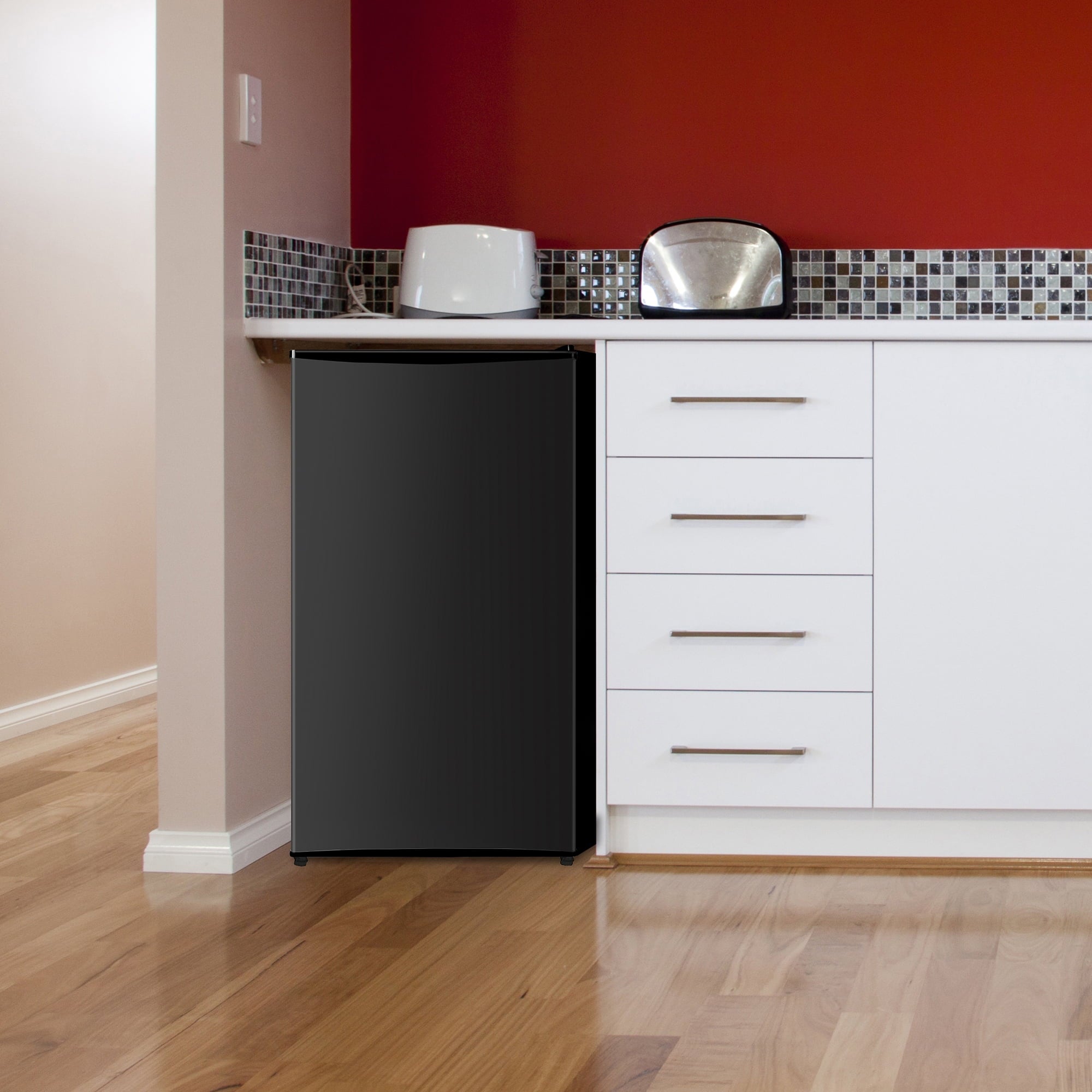 Arctic King 3.3 Cu ft Single Door Mini Fridge, Black