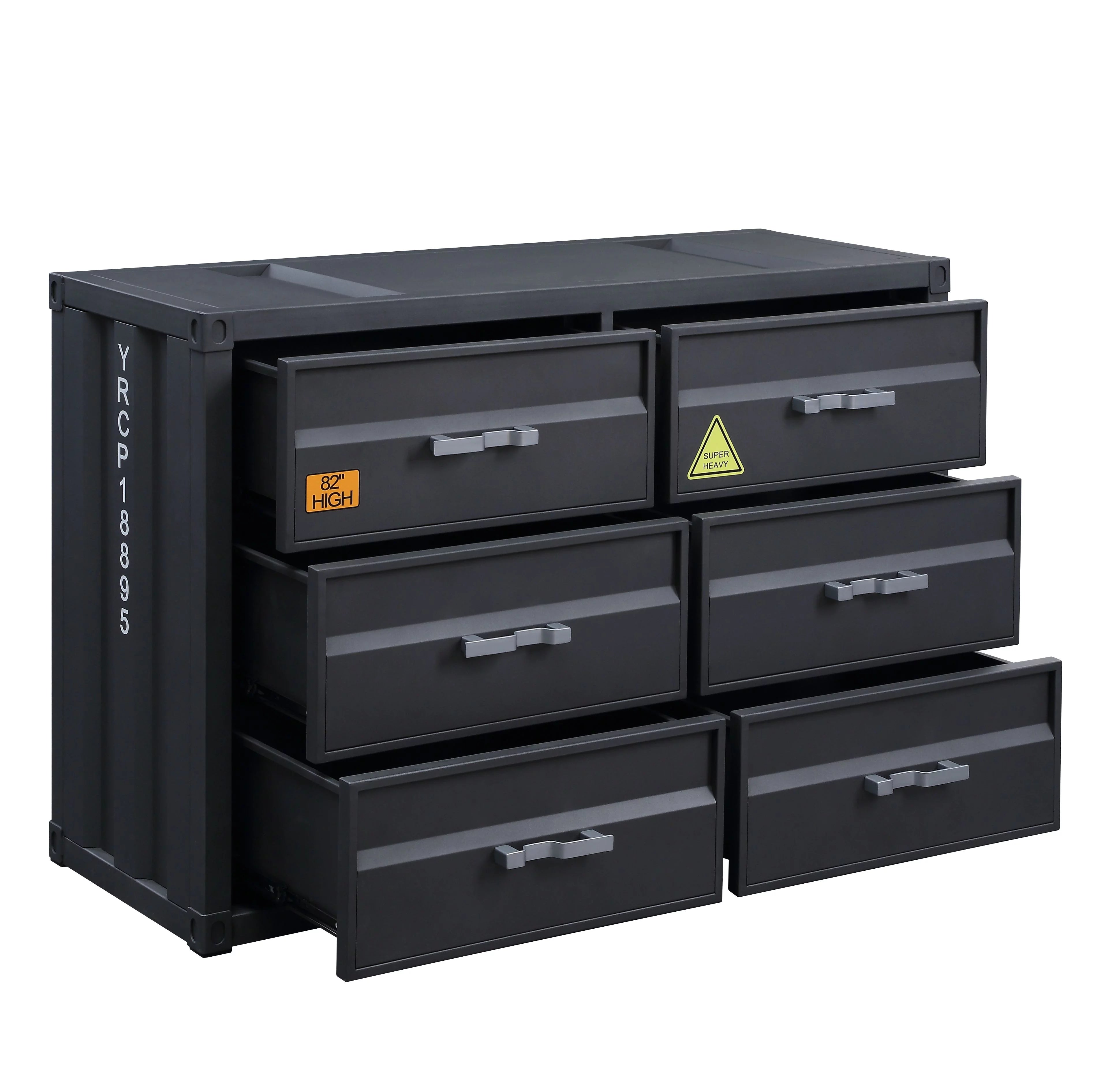 Acme Furniture Cargo Dresser in Gunmetal Finish