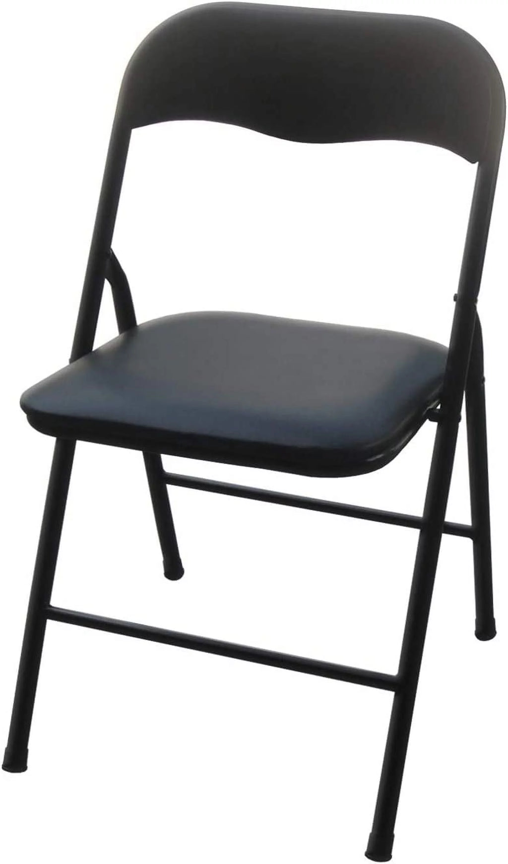 34 Inch Square Folding Card Table and 4 Folding Chair Furniture Set for Indoor and Outdoor Events, Black