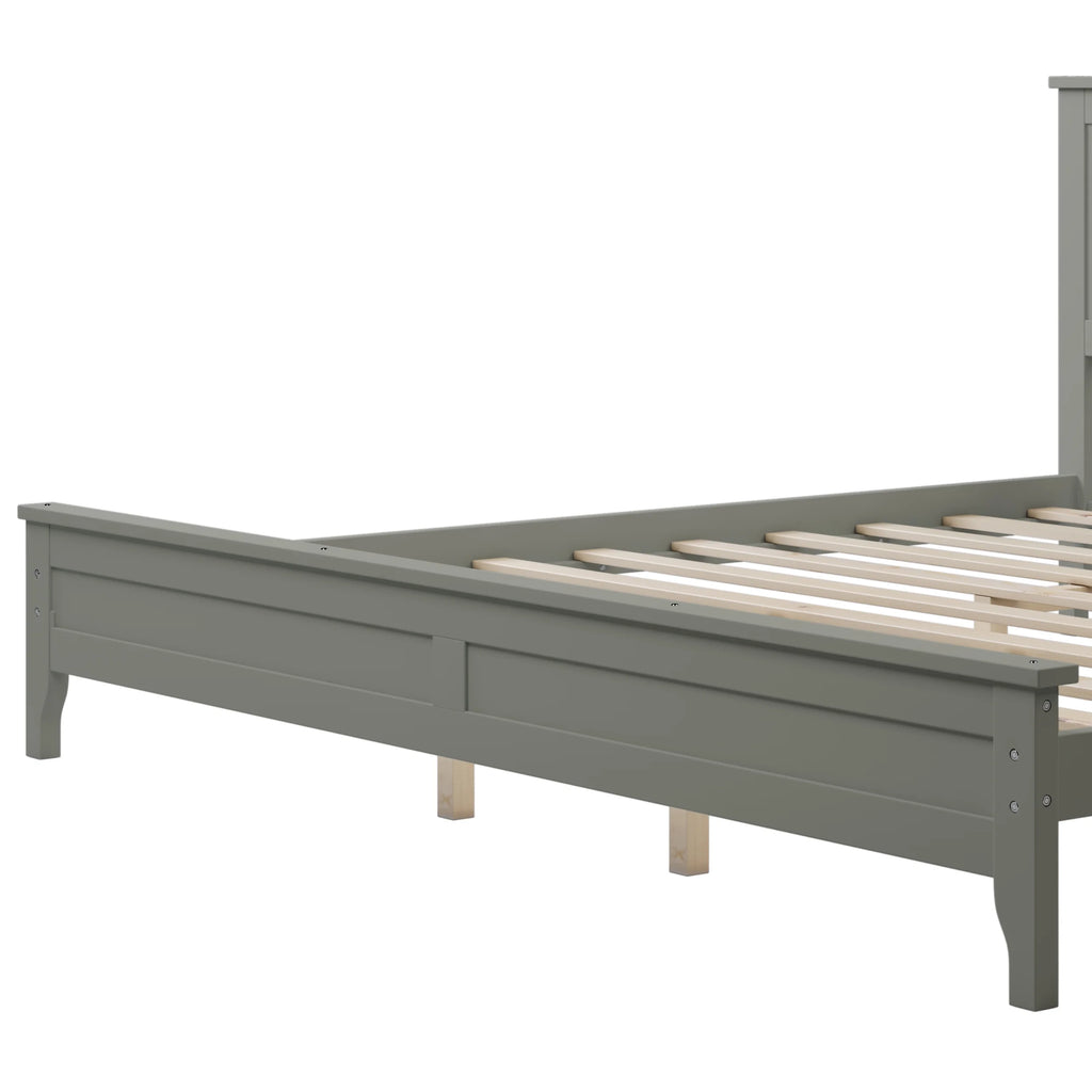 Bellemave King Size Bed Frame with Headboard, Modern Platform Bed King, No Box Spring Needed (Gray)