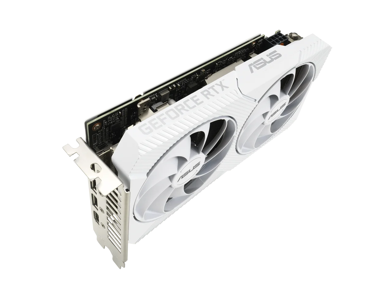 ASUS Dual GeForce RTX 3060 White OC Edition 12GB GDDR6 (PCIe 4.0, 12GB GDDR6, HDMI 2.1, DisplayPort 1.4a, 2-slot design, Axial-tech fan design, 0dB technology) DUAL-RTX3060-O12G-WHITE