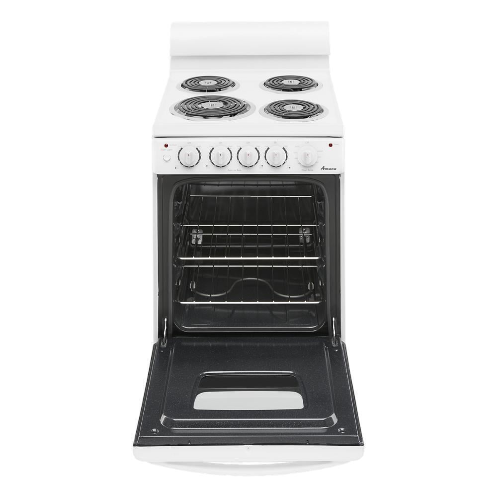 Amana AEP222VAW 2.6 Cu. Ft. White 20 inch Freestanding Range