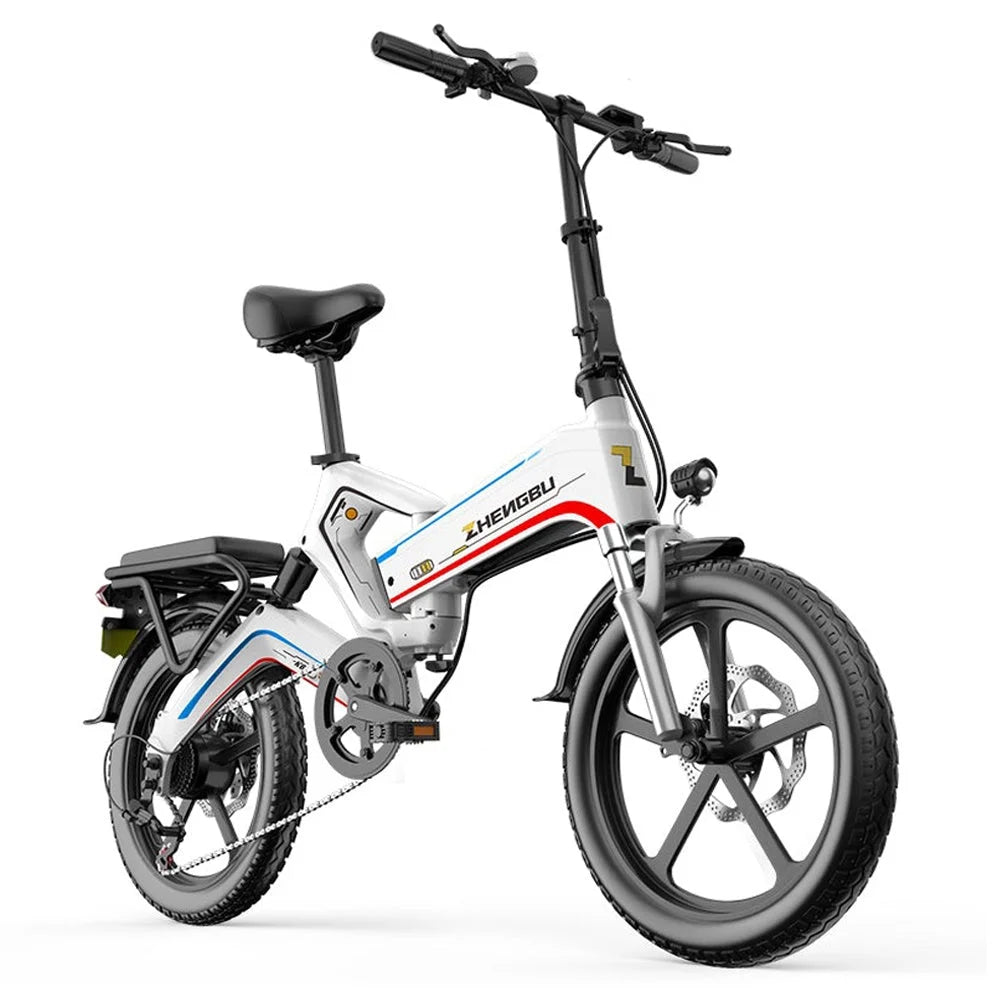 20'K6 Electric Bike for Adults,Ebike with 500W Motor 48V 10AH/12.8Ah Battery, E Bikes Shimano 7-Speed and Dual Shock Absorber Folding Electric Road Bicycle for Urban Commuting