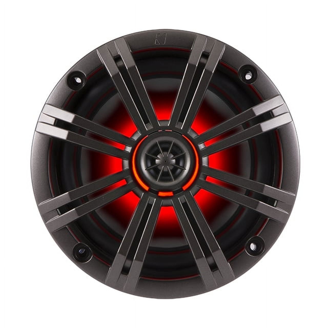 2) New Kicker 41KM654LCW 6.5" 195W LED Marine Audio Coaxial Speakers Stereo KM65