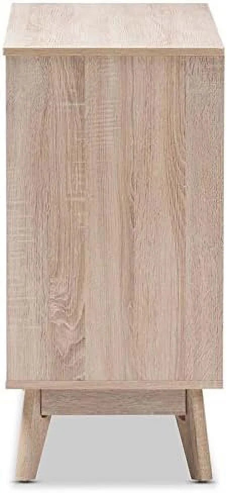 6 Drawer Wood Double Bedroom Dresser In Light Brown