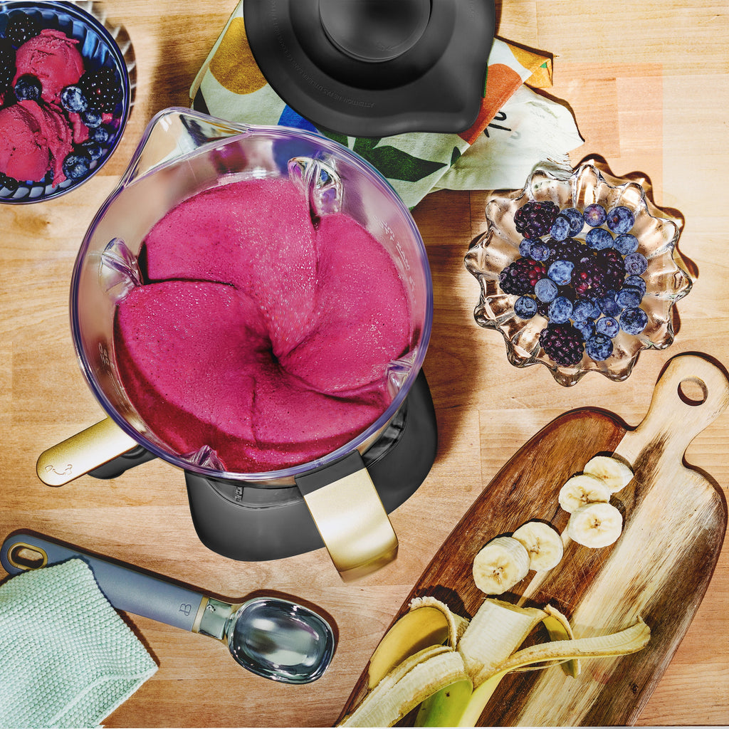 Beautiful Slush Crush 60 oz 4-Speed Frozen Drink Maker, White Icing by Drew Barrymore