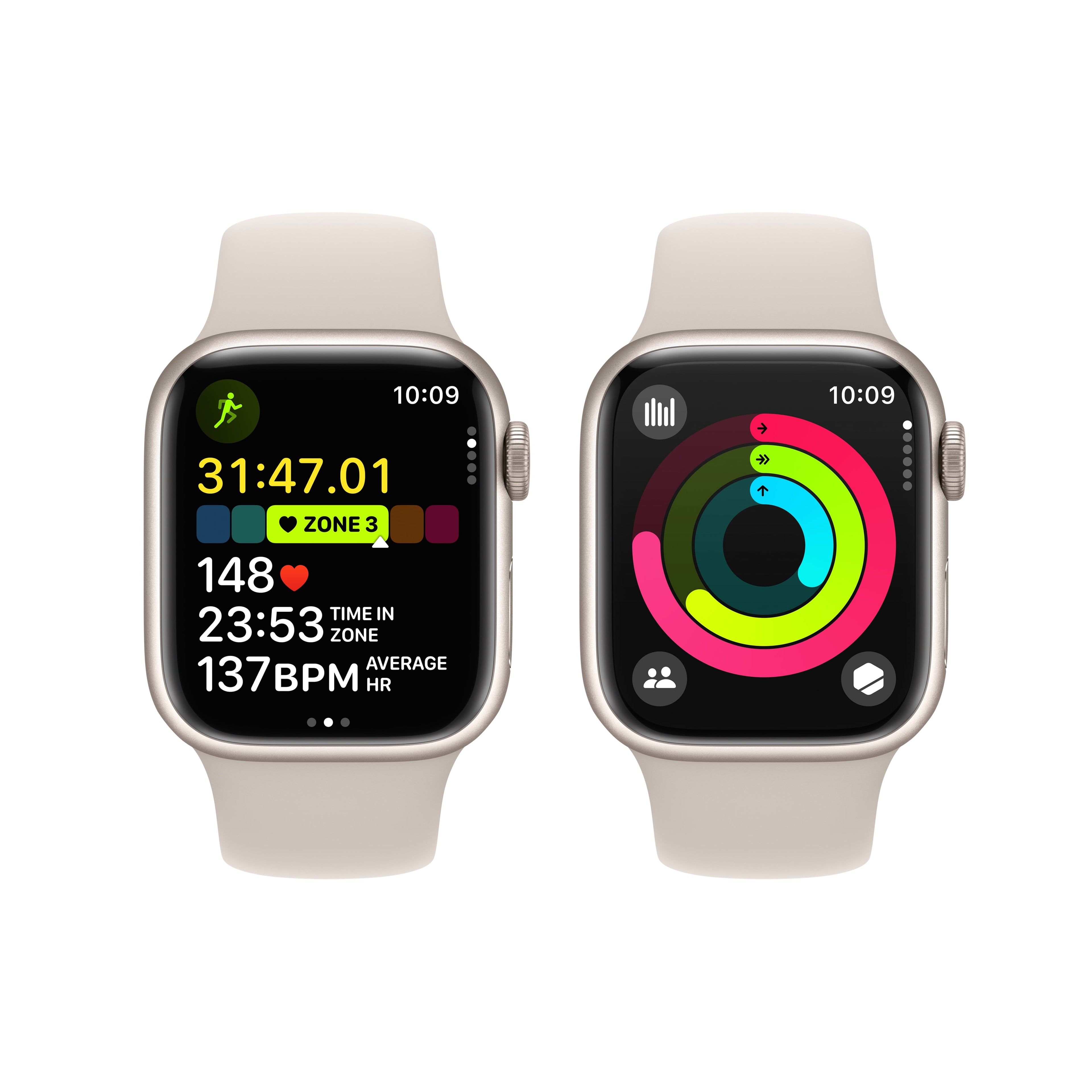 Apple Watch Series 9 GPS 45mm Midnight Aluminum Case with Midnight Sport Band - M/L. Fitness Tracker, Blood Oxygen & ECG Apps, Always-On Retina Display