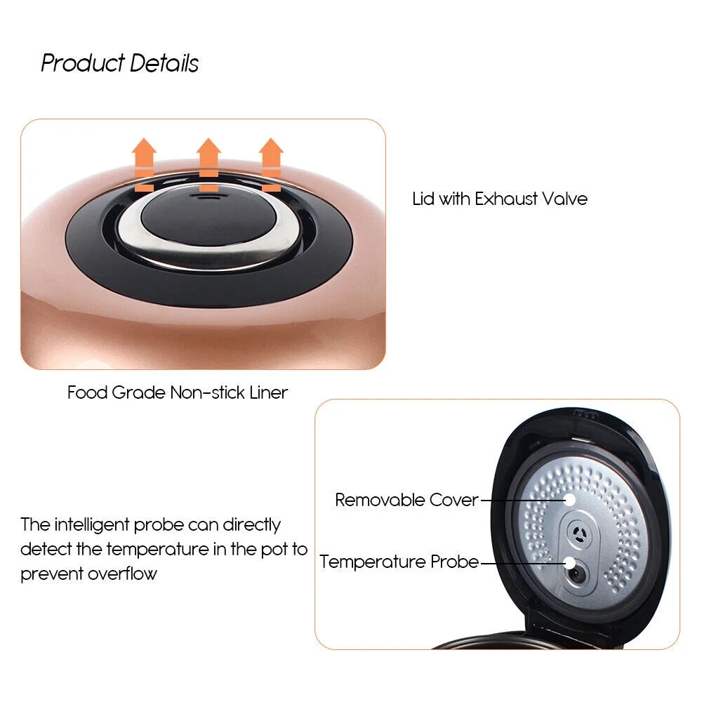 110V 5L Fully Automatic Tapioca Bubble Tea Pearl Maker Machine Nonstick Pot