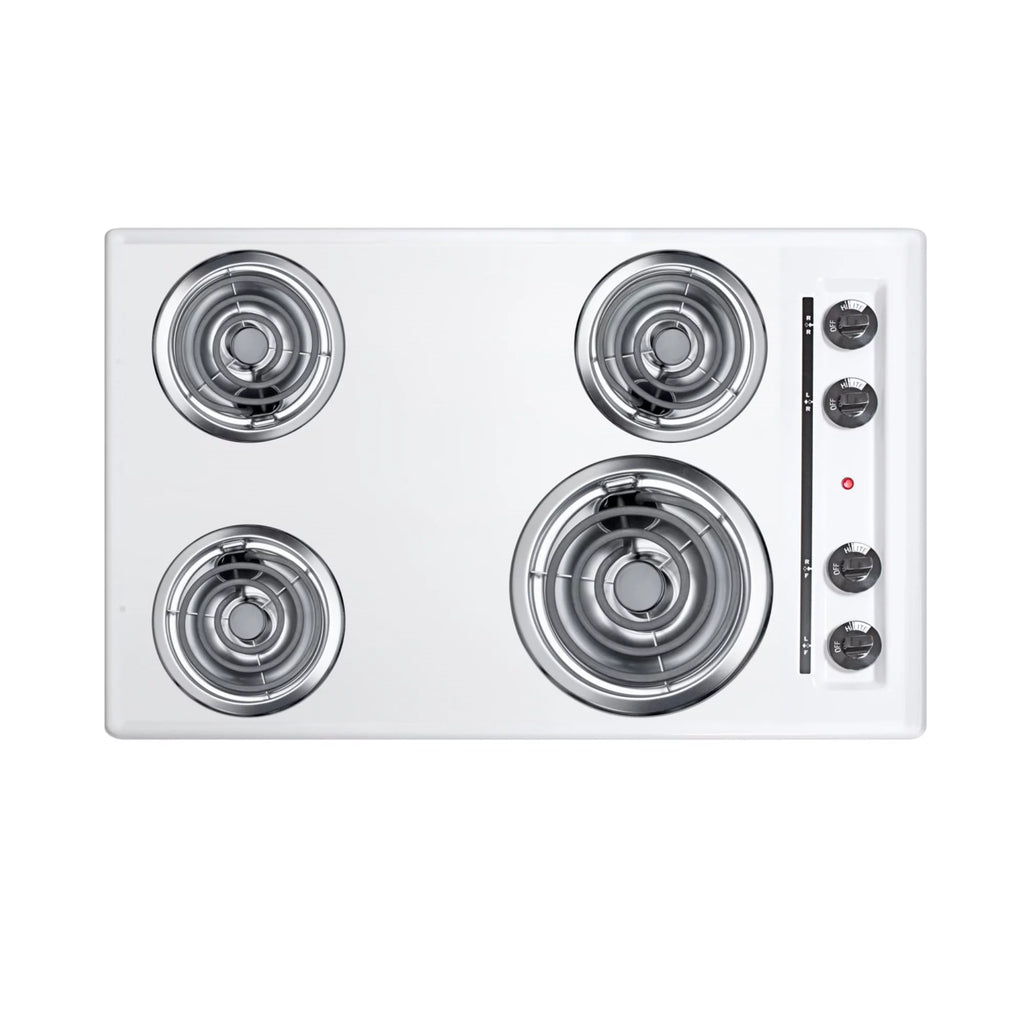 30" Wide 4-Burner Coil Cooktop