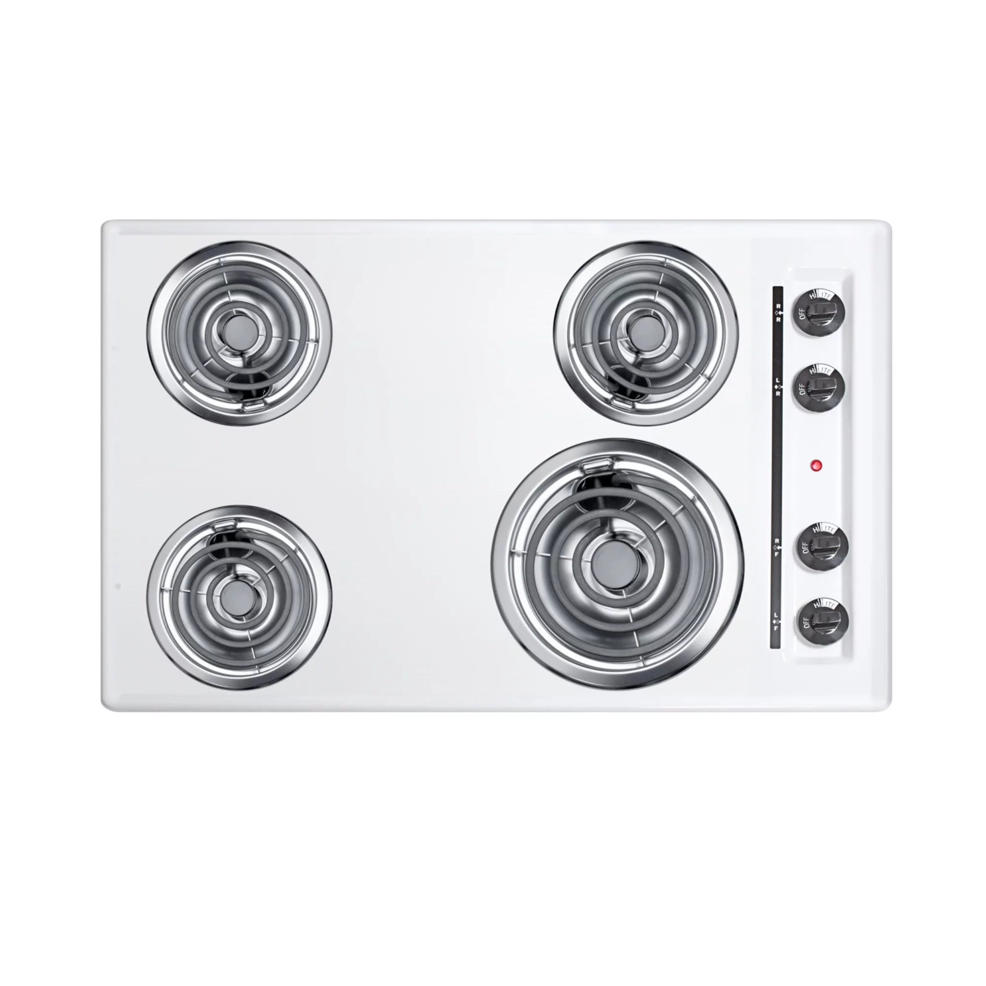 30" Wide 4-Burner Coil Cooktop