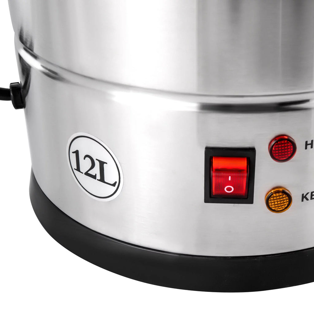1000W Grade Stainless Steel 12L Coffee Urn Coffee Maker Hot Water Urn for Home Commercial