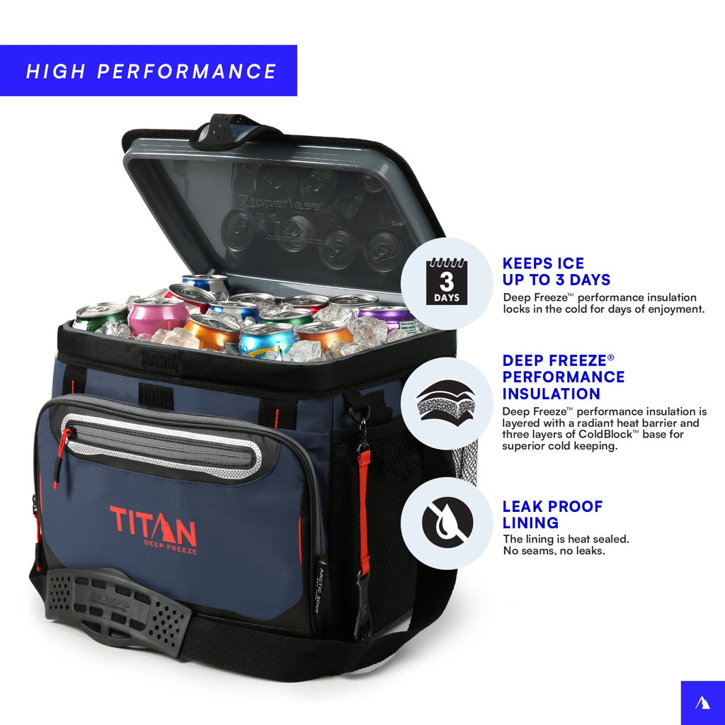 Arctic Zone® Titan Deep Freeze® 30 Can/20 Quart Zipperless Hardbody® Cooler - Citrus