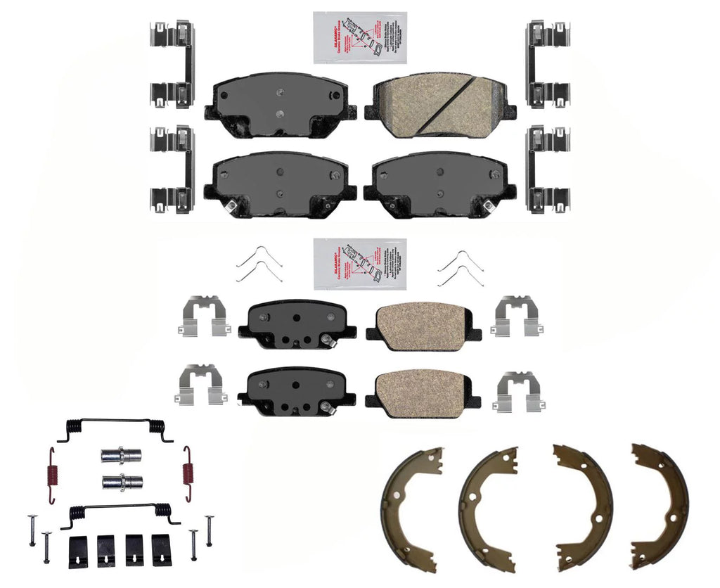 AmeriPRO Ceramic Pads Park Shoe For 19-20 Hyundai Santa Fe Dual Piston Caliper