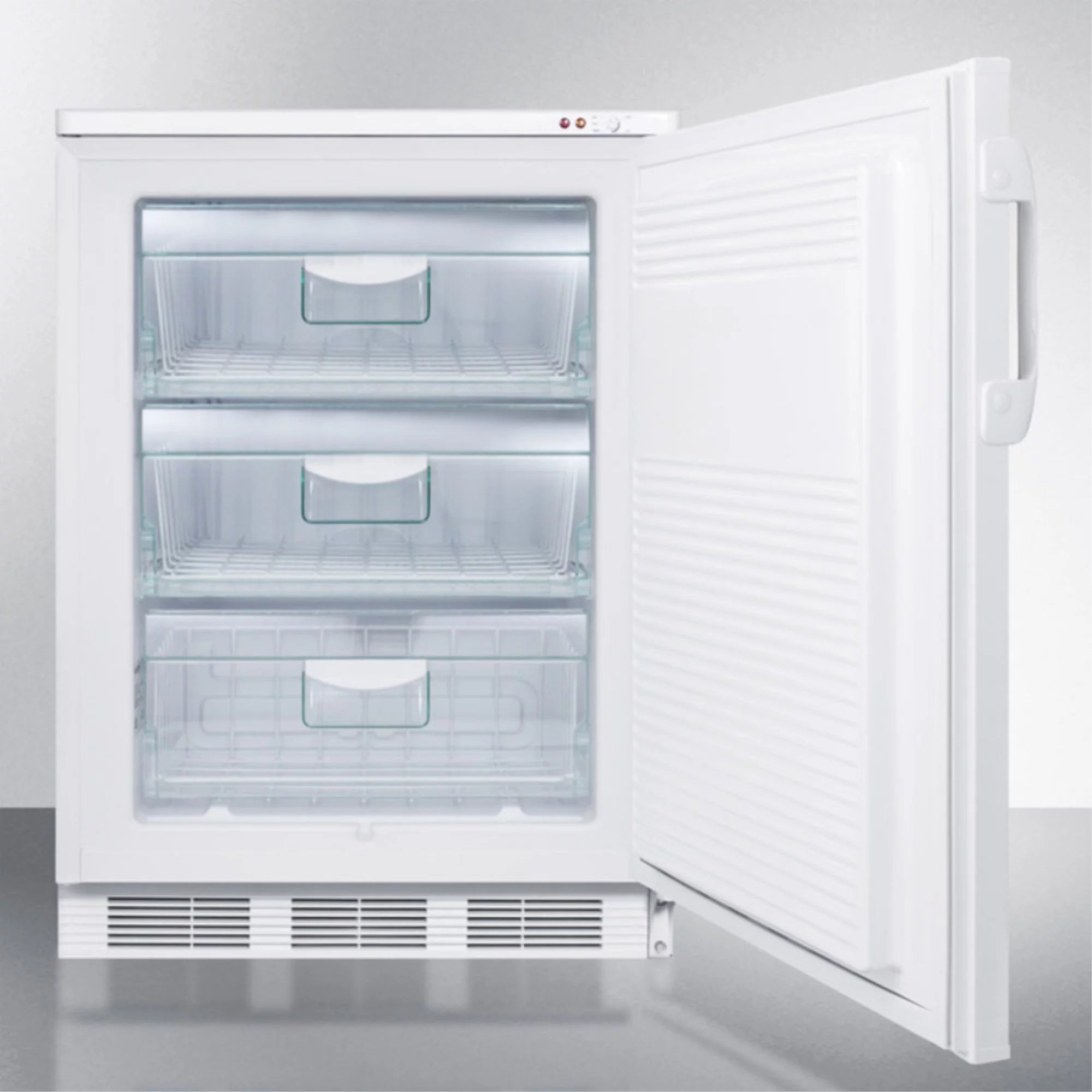 Accucold  24 in. Wide Counter Height -25 deg C Manual Defrost All Freezer with Lock - White