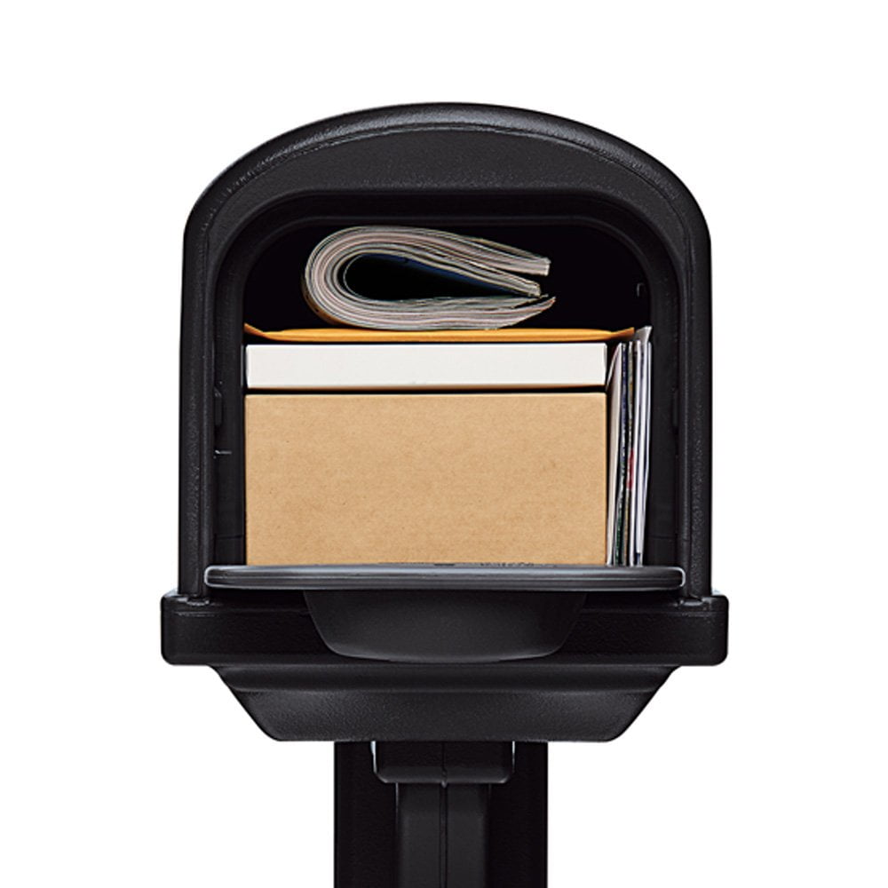 Architectural MailboxesClassic All-in-One, Medium, Plastic, Mailbox and Post Combo, Black, GCL10000B