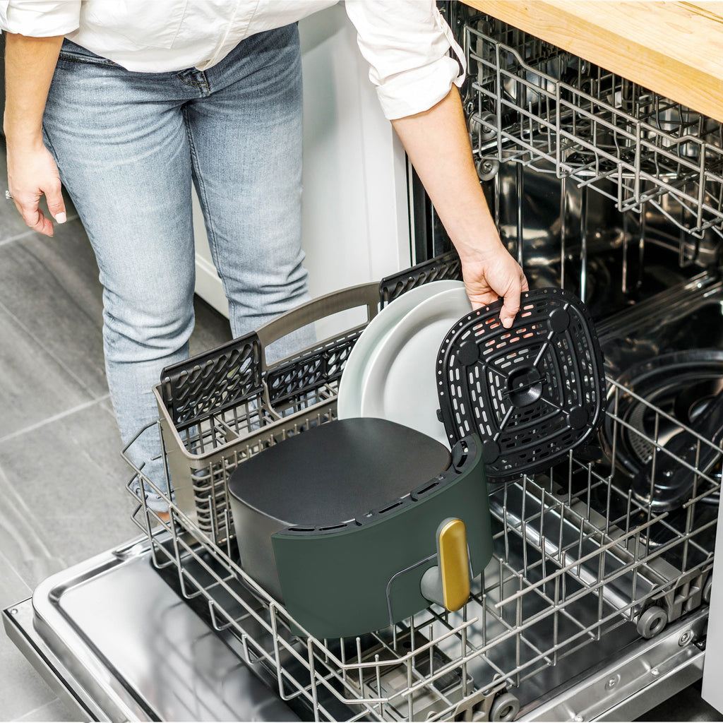 Beautiful 6 Qt Air Fryer with TurboCrisp Technology and Touch-Activated Display, White Icing by Drew Barrymore