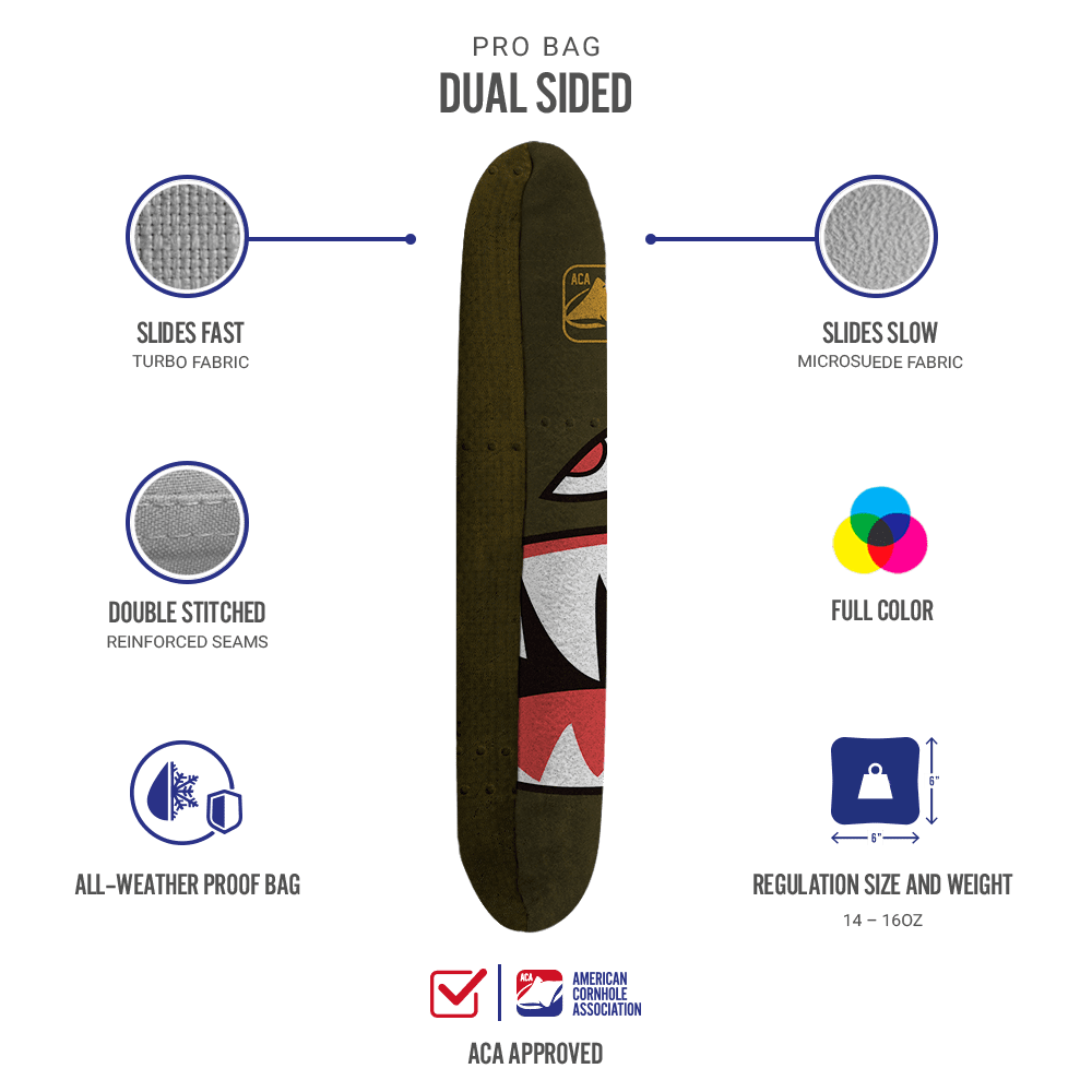 6-in Synergy Pro Bomber Professional Regulation Cornhole Bags