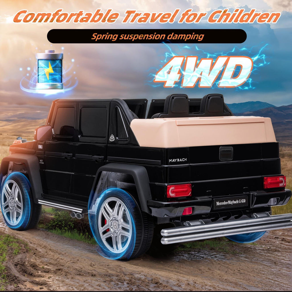 24V Ride on Car with Remote Control for Kids Mercedes Benz Ride on Car Toy for Boys and Girls 3-6 Years Old, Electric Vehicle, Bluetooth, LED Light, White