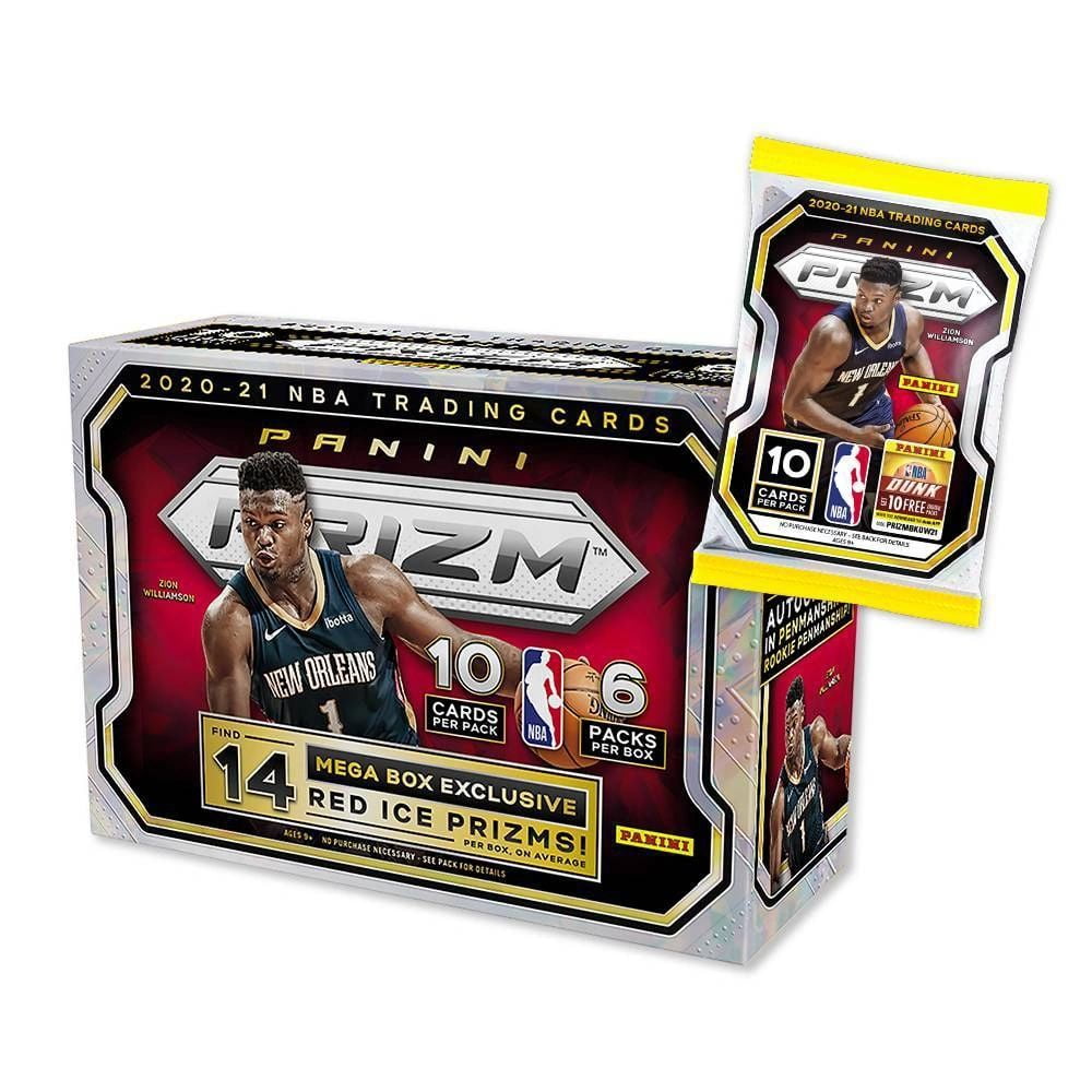 2021 Panini NBA Prizm Basketball Trading Card Mega Box - Red Ice Exclusives