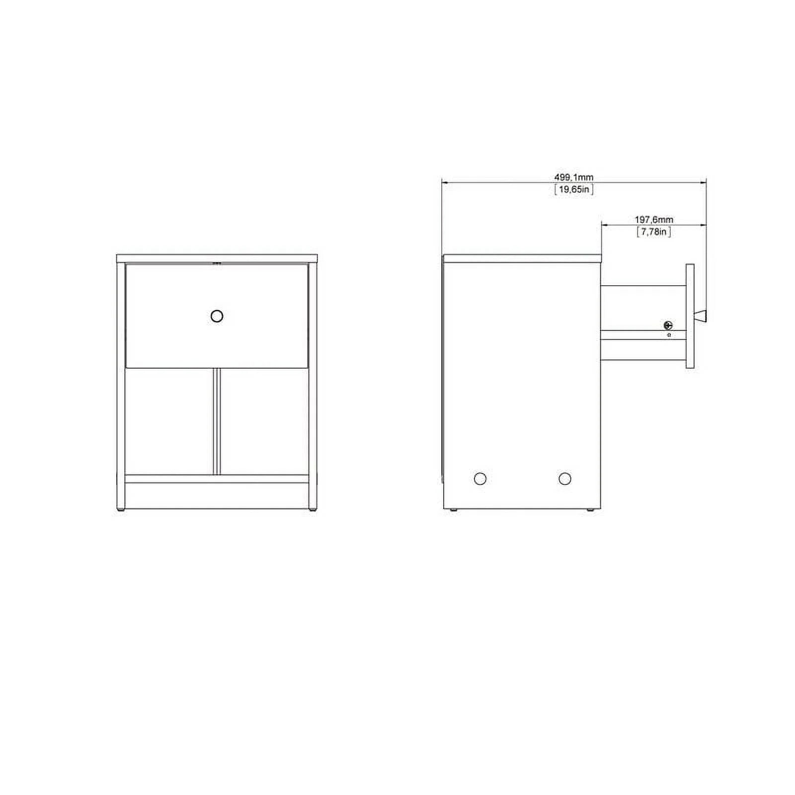 3 Piece Dresser and Nightstand Bedroom Set in Jackson Hickory