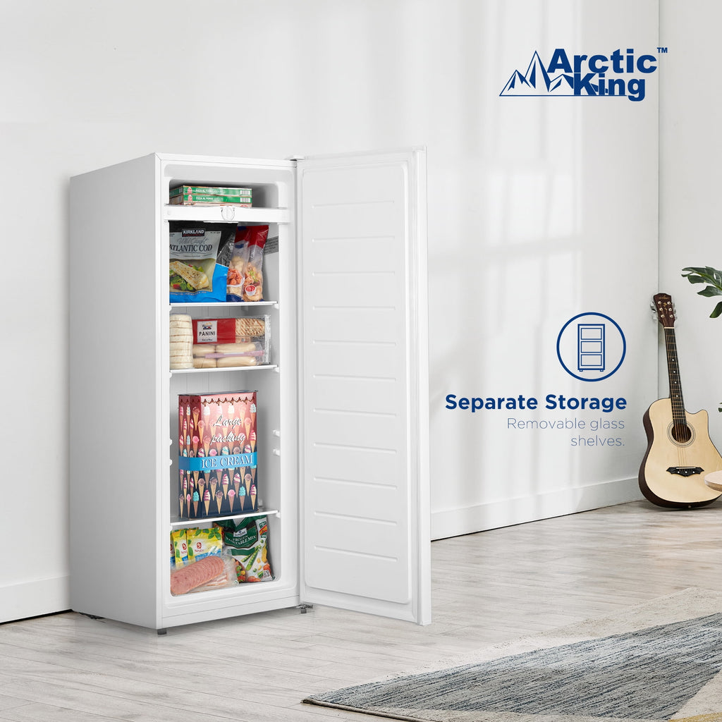 Arctic King 7.0 Cu ft Upright Freezer, White, ARU07M2AWW