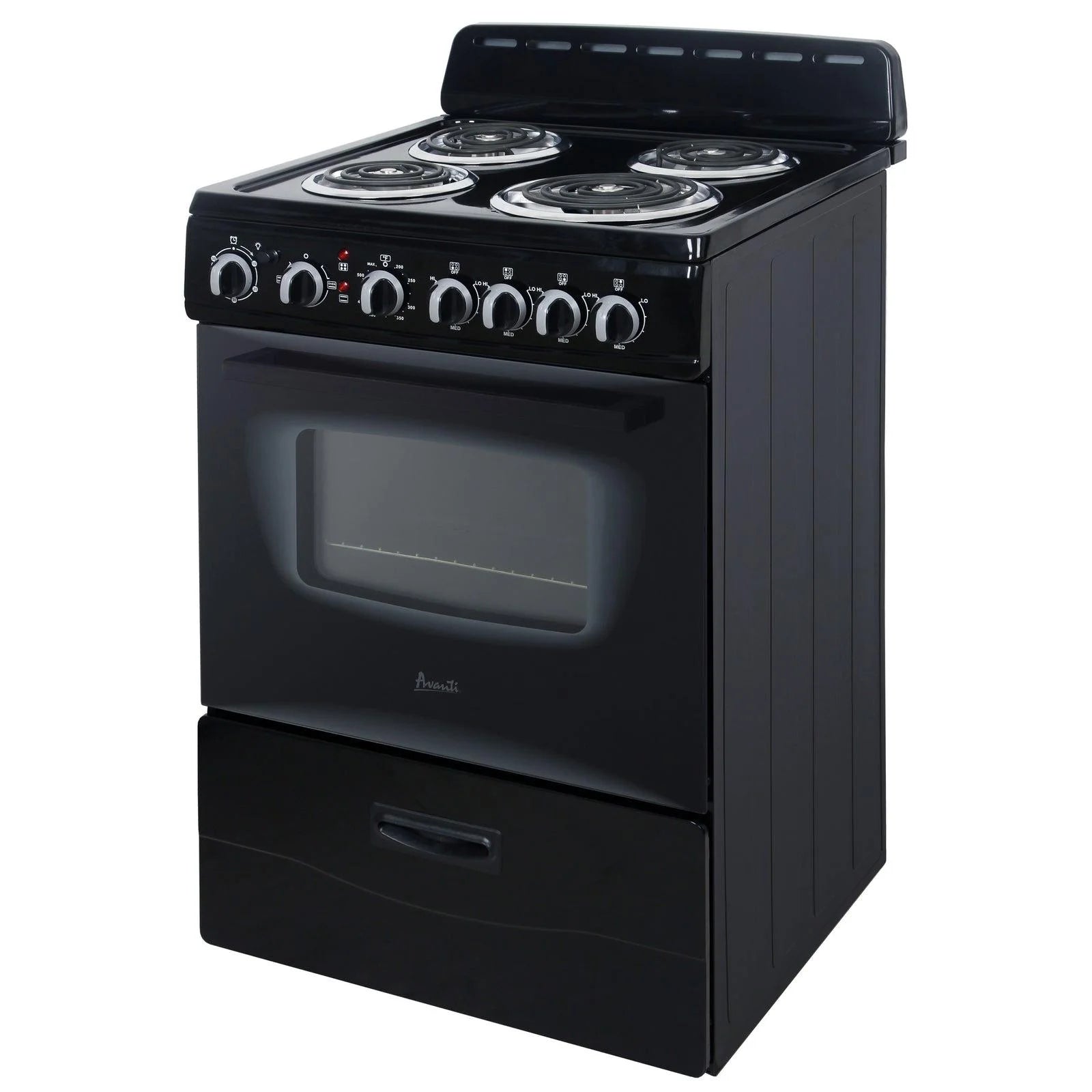 Avanti ERU240P1B 24 Inch Electric Freestanding Range - Black