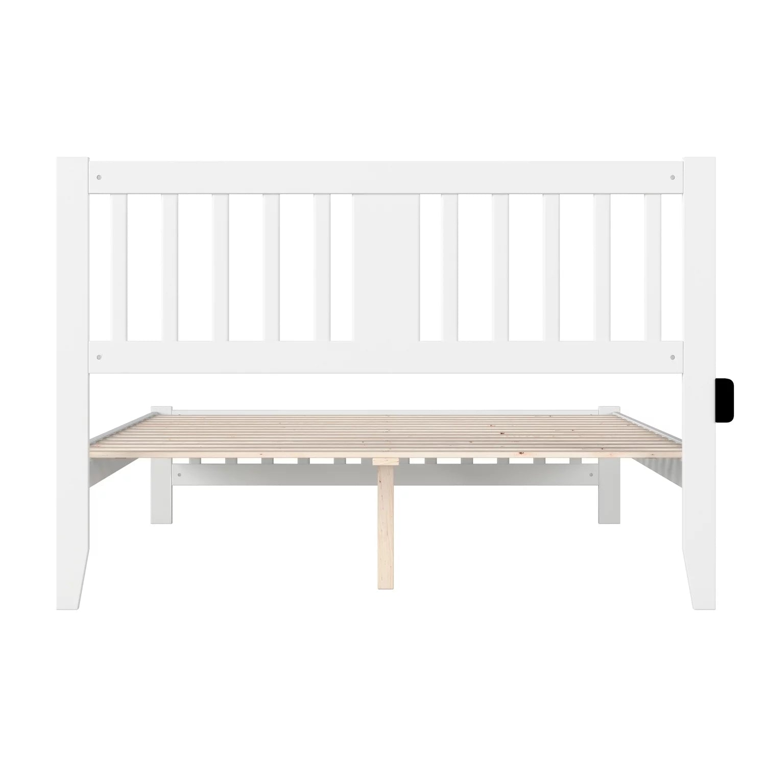 AFI Tahoe Traditional Wood Queen Bed with Footboard in White