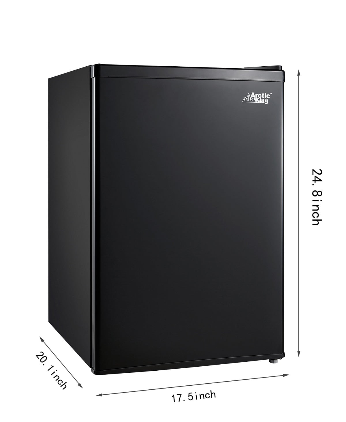 Arctic King 2.4 Cu ft Single Door Mini Fridge, Black