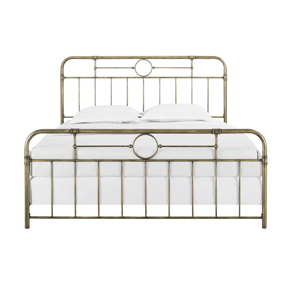 Antiqua Metal Pipe King Size Bed in Bronze